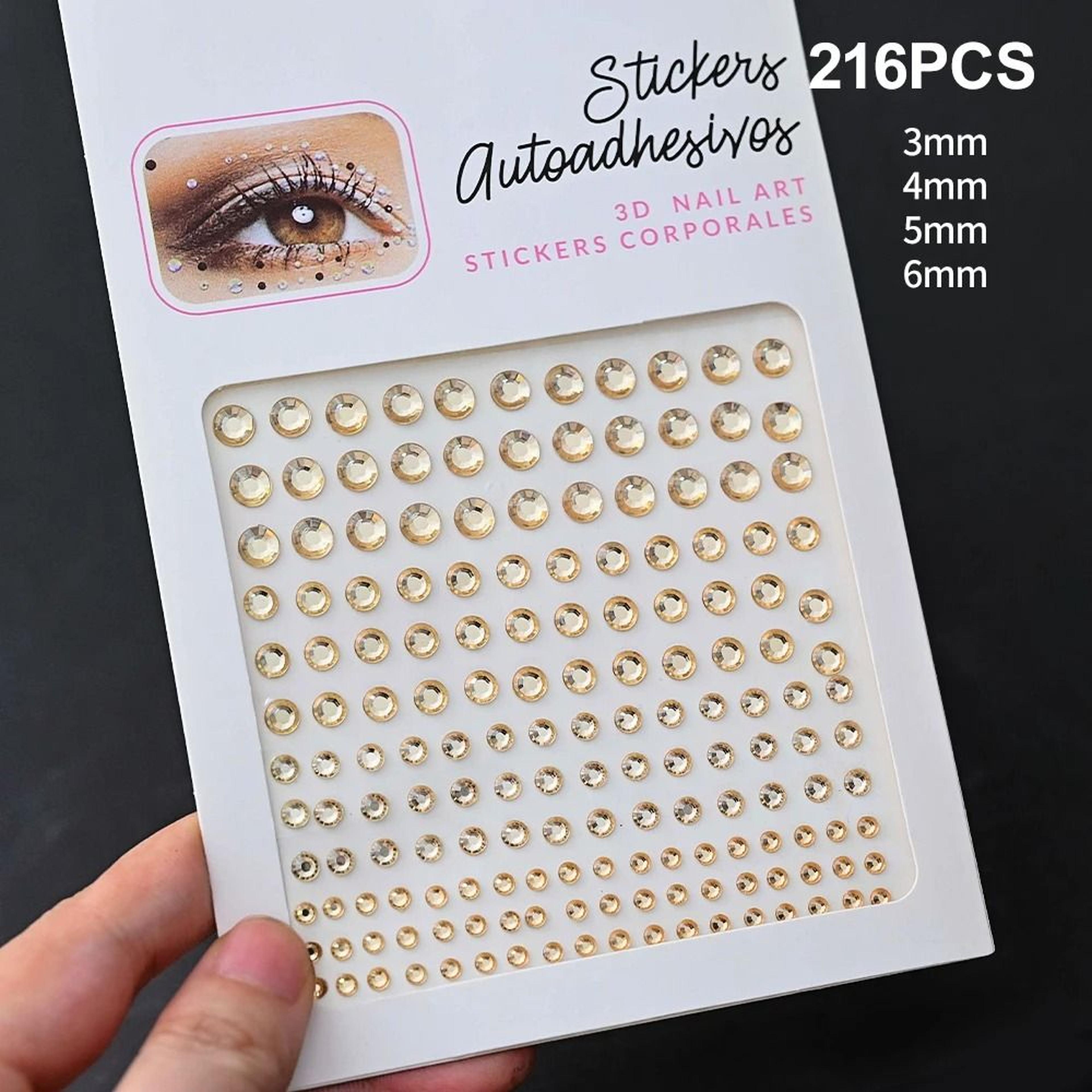 SelfAdhesive Face Jewels  Eyes Rhinestones  Temporary Tattoo Diamond Gems For Makeup  Party 14