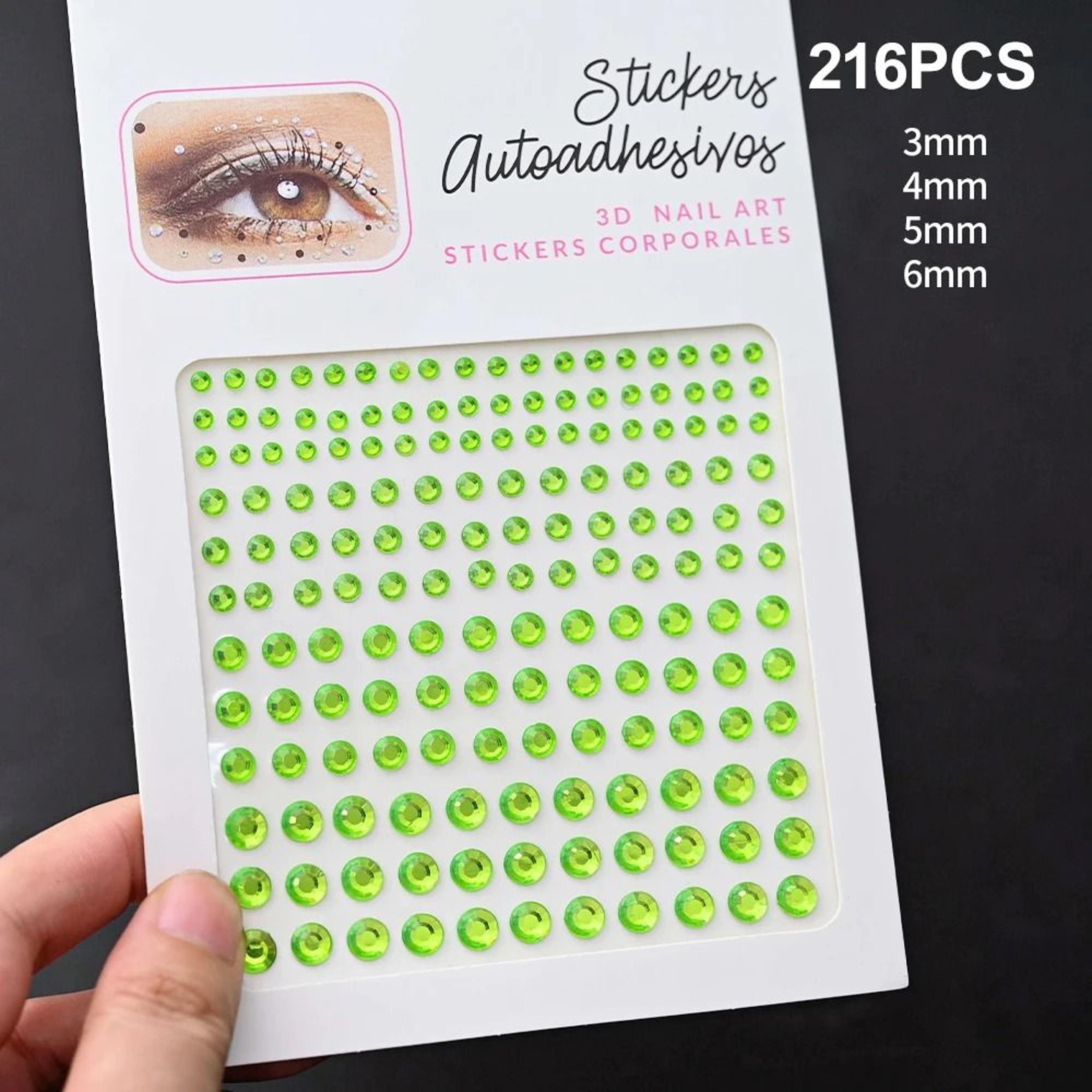 SelfAdhesive Face Jewels  Eyes Rhinestones  Temporary Tattoo Diamond Gems For Makeup  Party 23