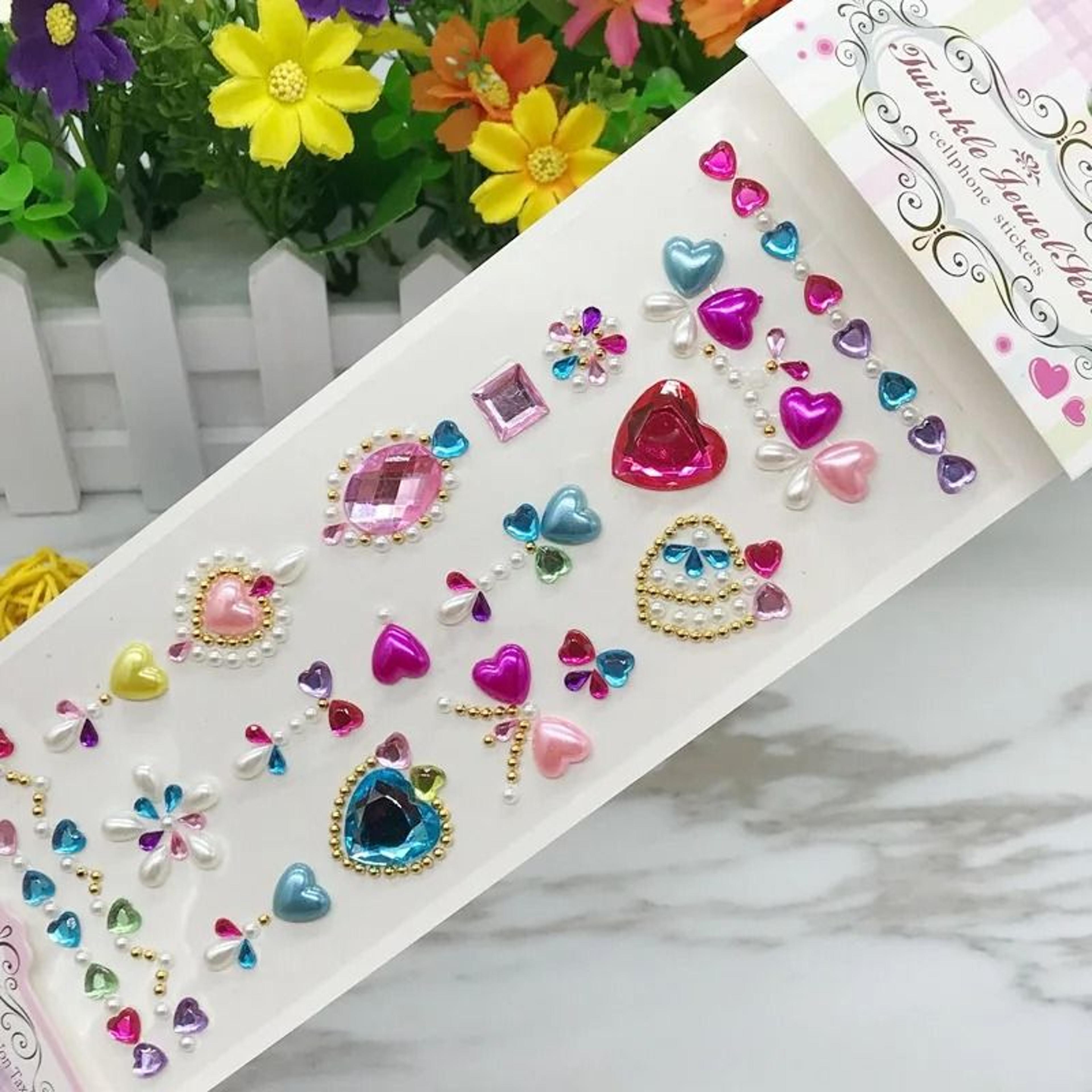 Bright Crystal Rhinestone Face Gems  SelfAdhesive Makeup Festival Jewels  Face Diamonds 3