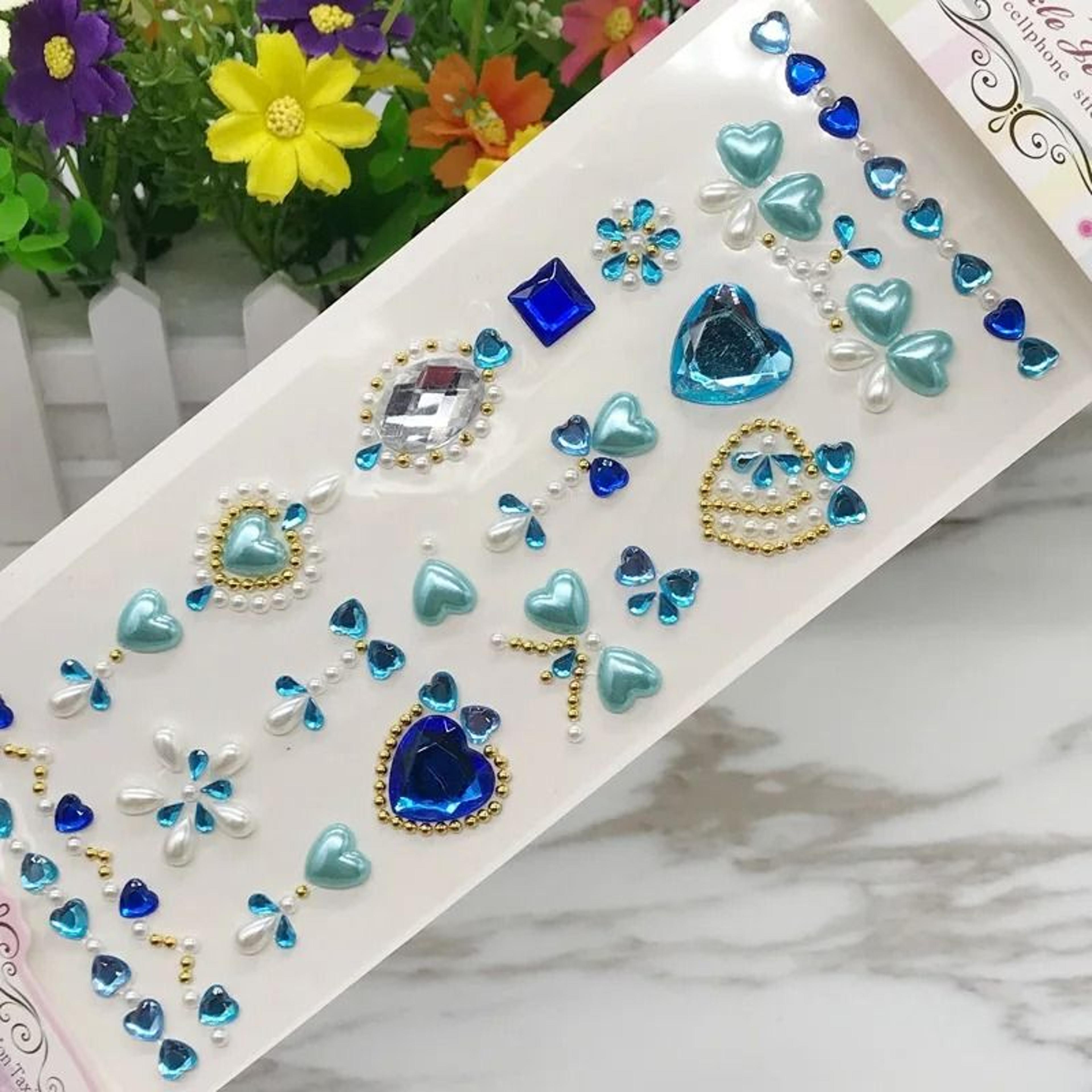 Bright Crystal Rhinestone Face Gems  SelfAdhesive Makeup Festival Jewels  Face Diamonds 10