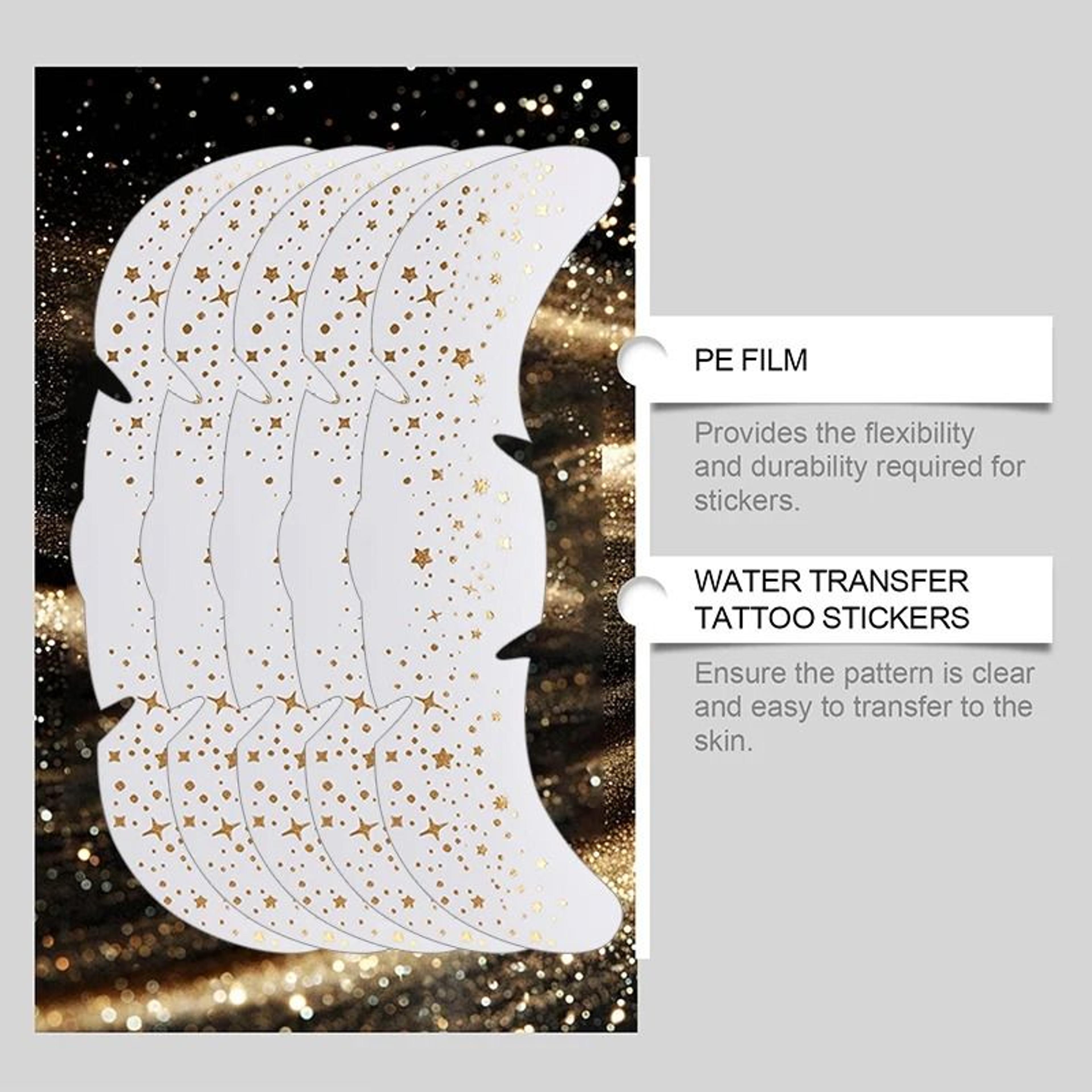 Glitter Metallic Stamping Freckles Makeup Patches  Gold  Silver Fake Freckle Temporary Tattoo Stick 3