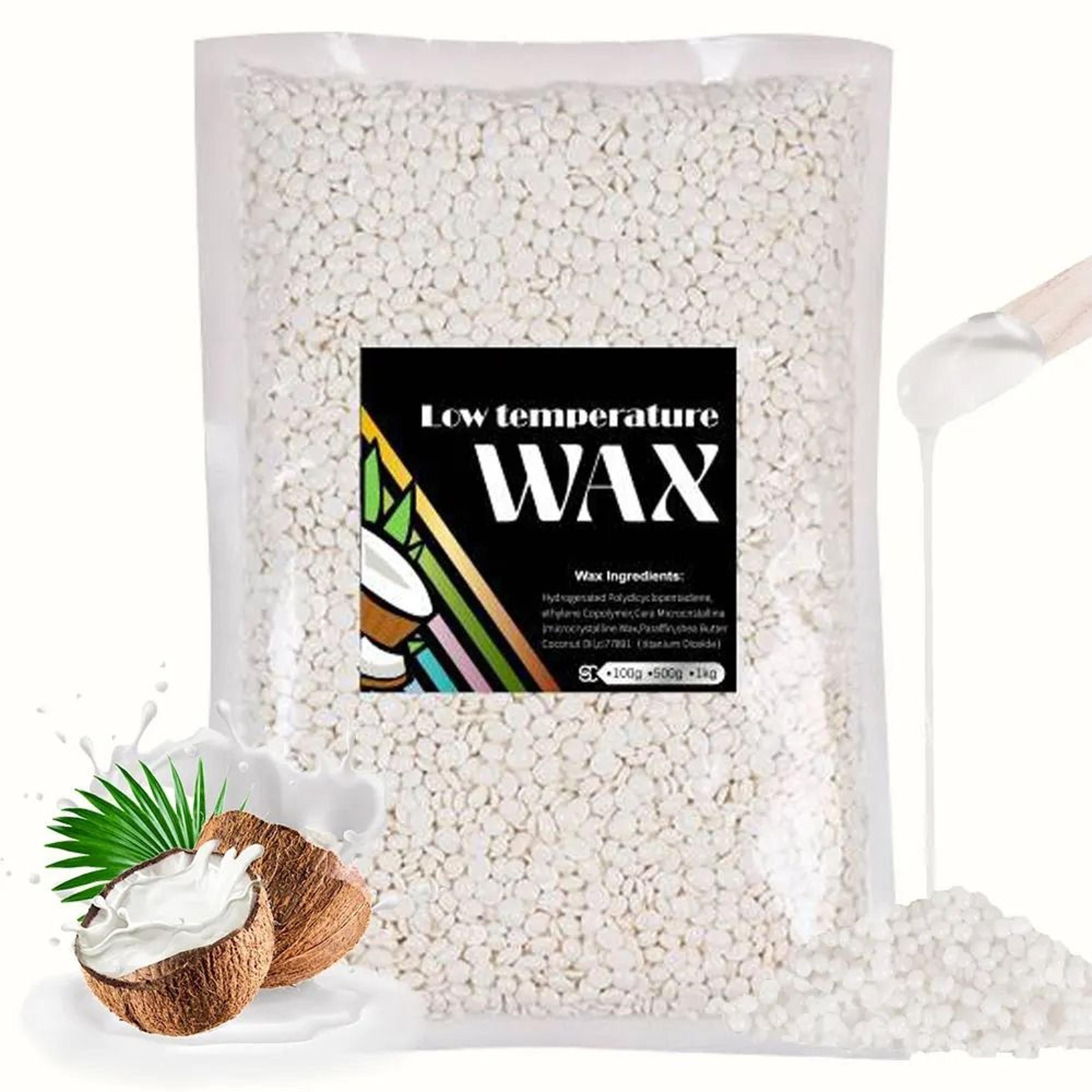 hard wax beans for painless hair removal - hot film depilatory wax beads for bikini, face & body (100g / 500g)