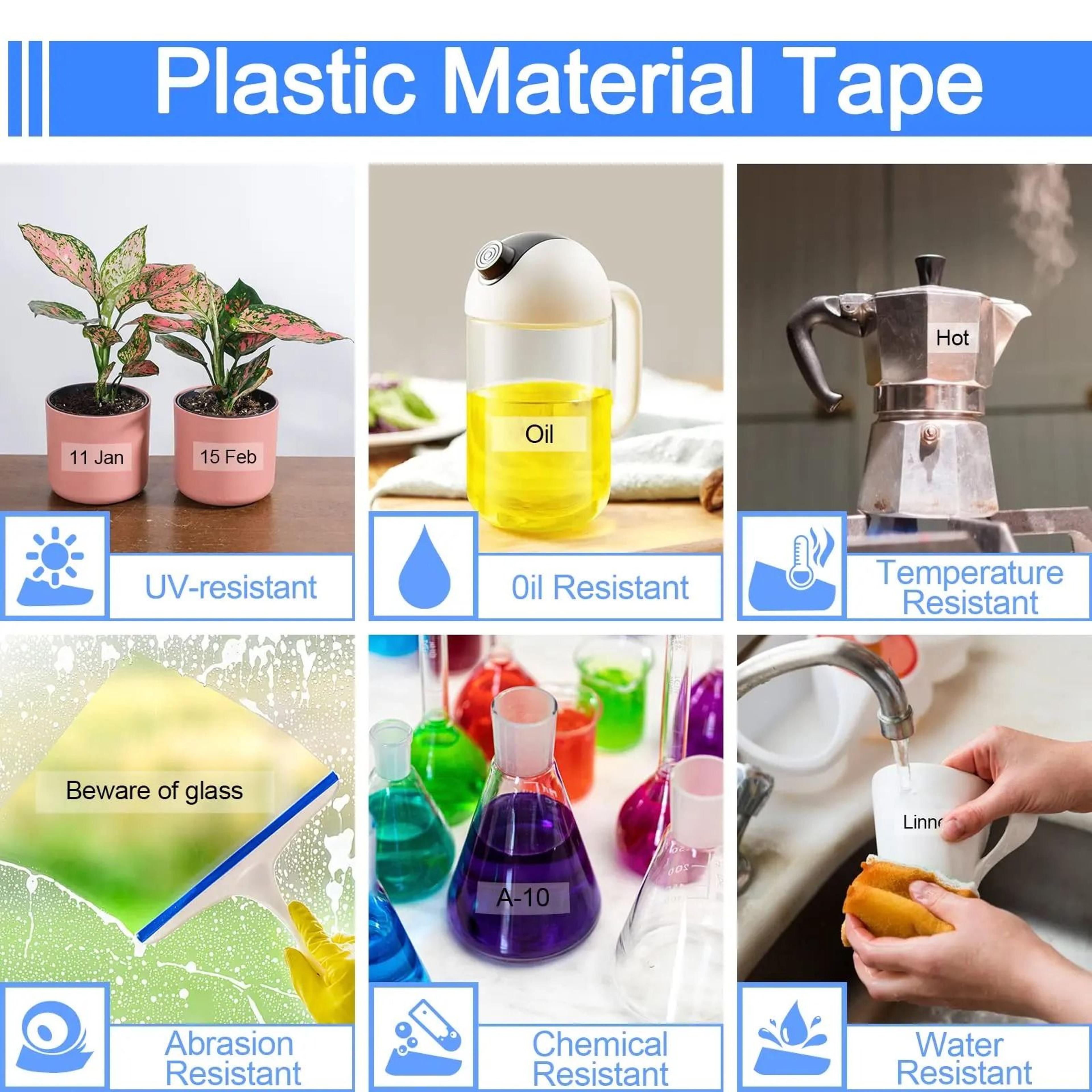 Clear Plastic Label Tape Refill For Dymo LetraTag LT100H LT100T 4