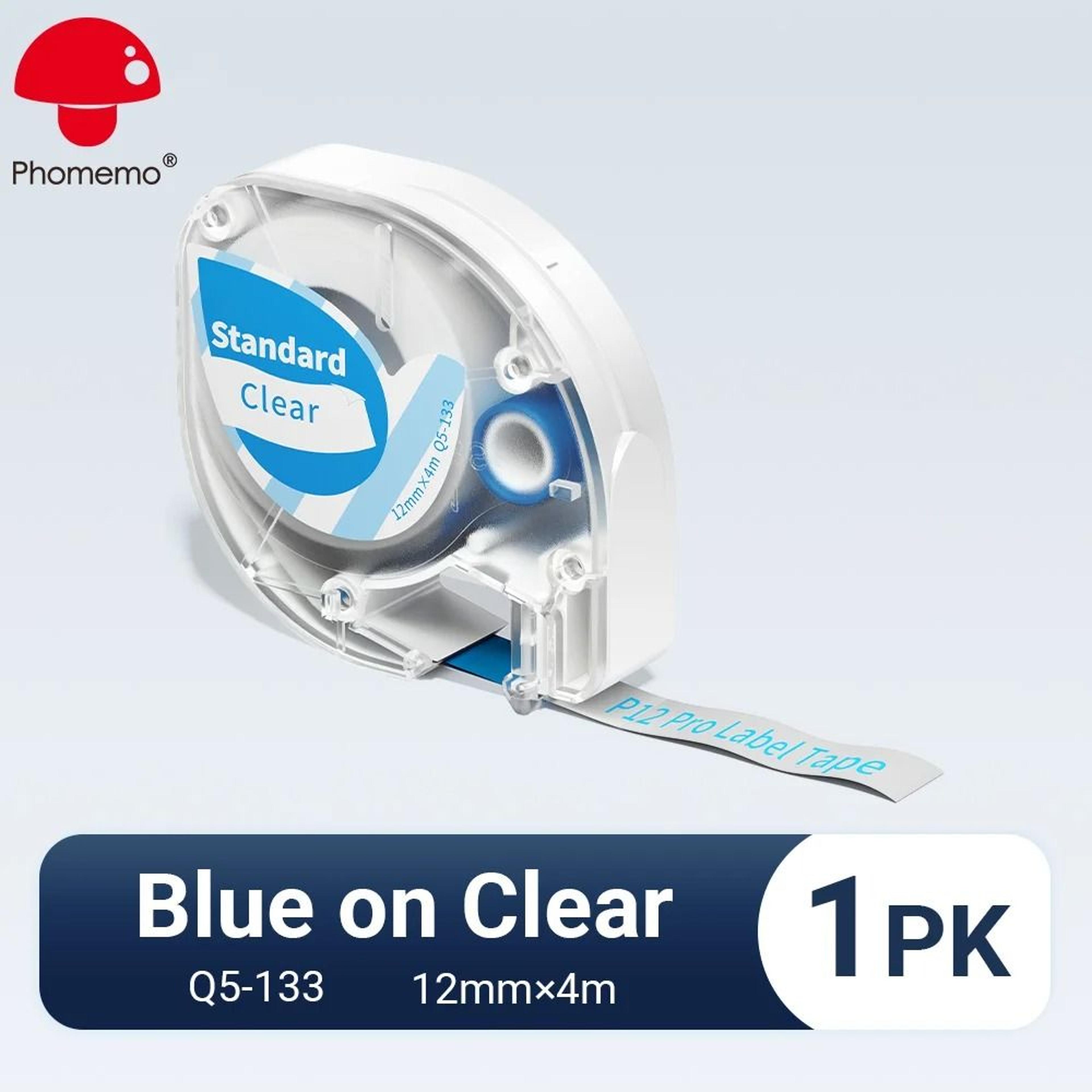 Phomemo P12PRO Portable Wireless Bluetooth Label Maker Printer With 12mm Label Tape 12
