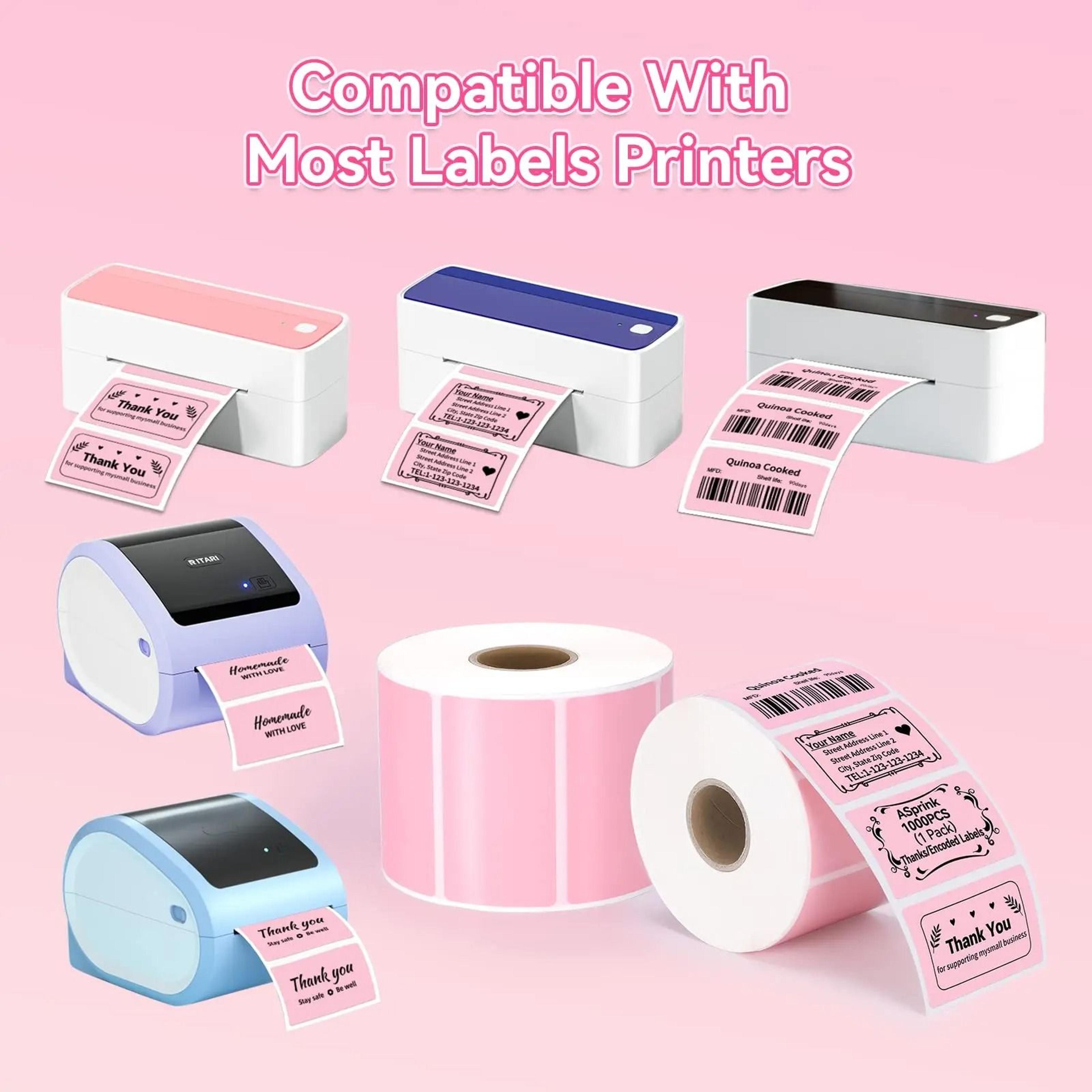 direct thermal label rolls 2"x1" and 2.25"x1.25" for pm241 d520 printers