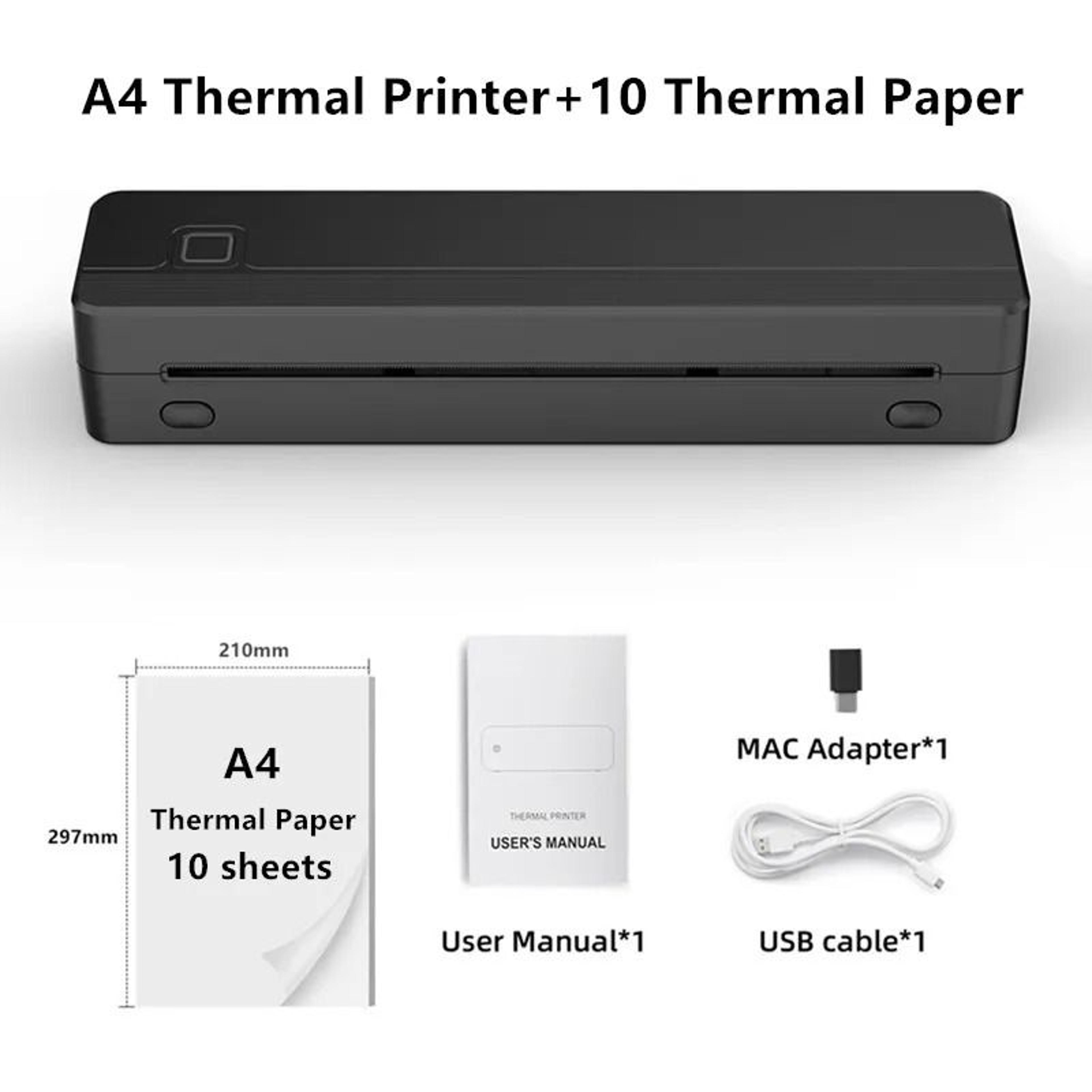 Portable A4 Thermal Bluetooth Tattoo Stencil Printer For Phone  PC 7