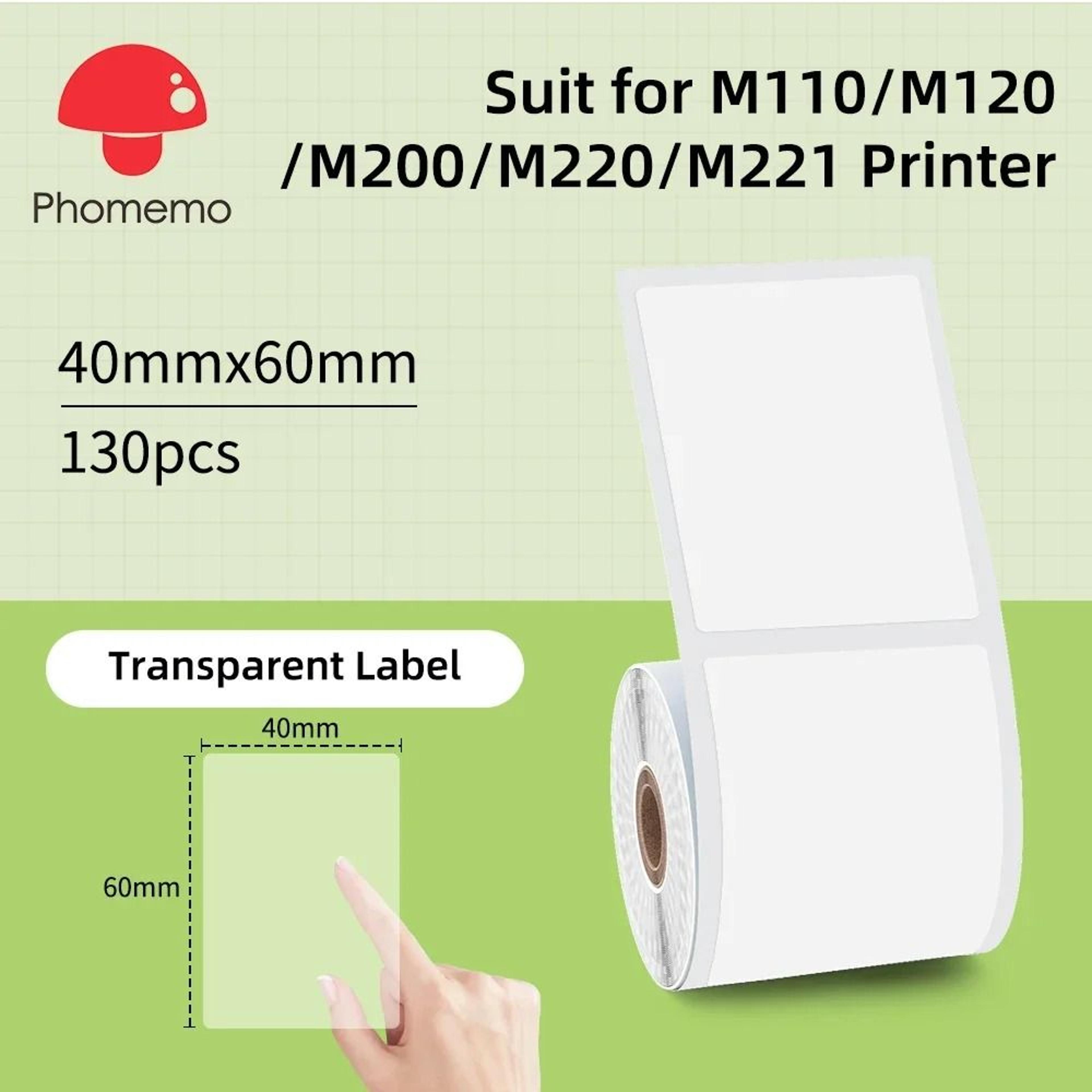 Phomemo M220 Portable Handheld Thermal Label Printer 75mm Print Width 23