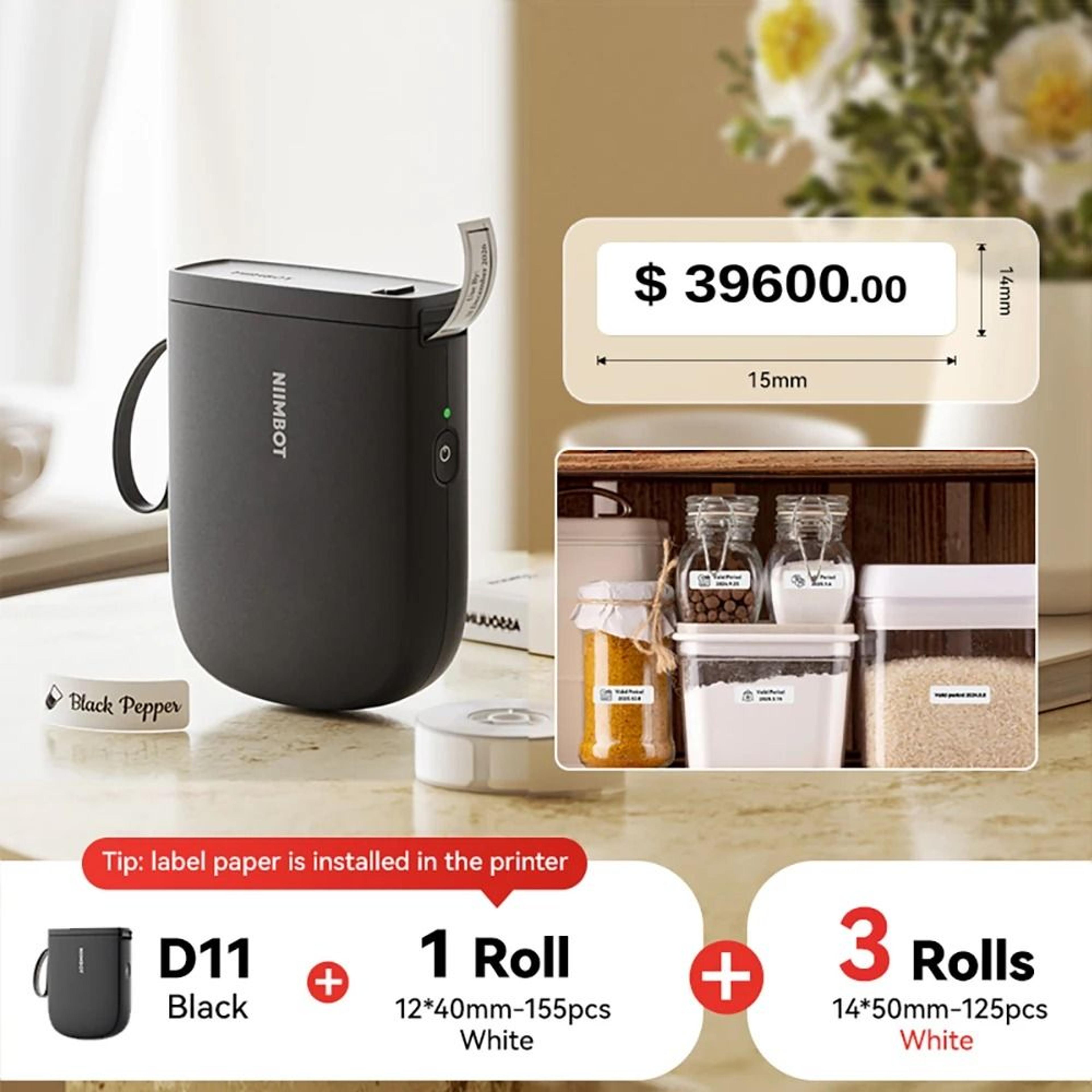 NIIMBOT D11 New Version Mini Portable 300DPI Wireless Thermal Label Printer 22
