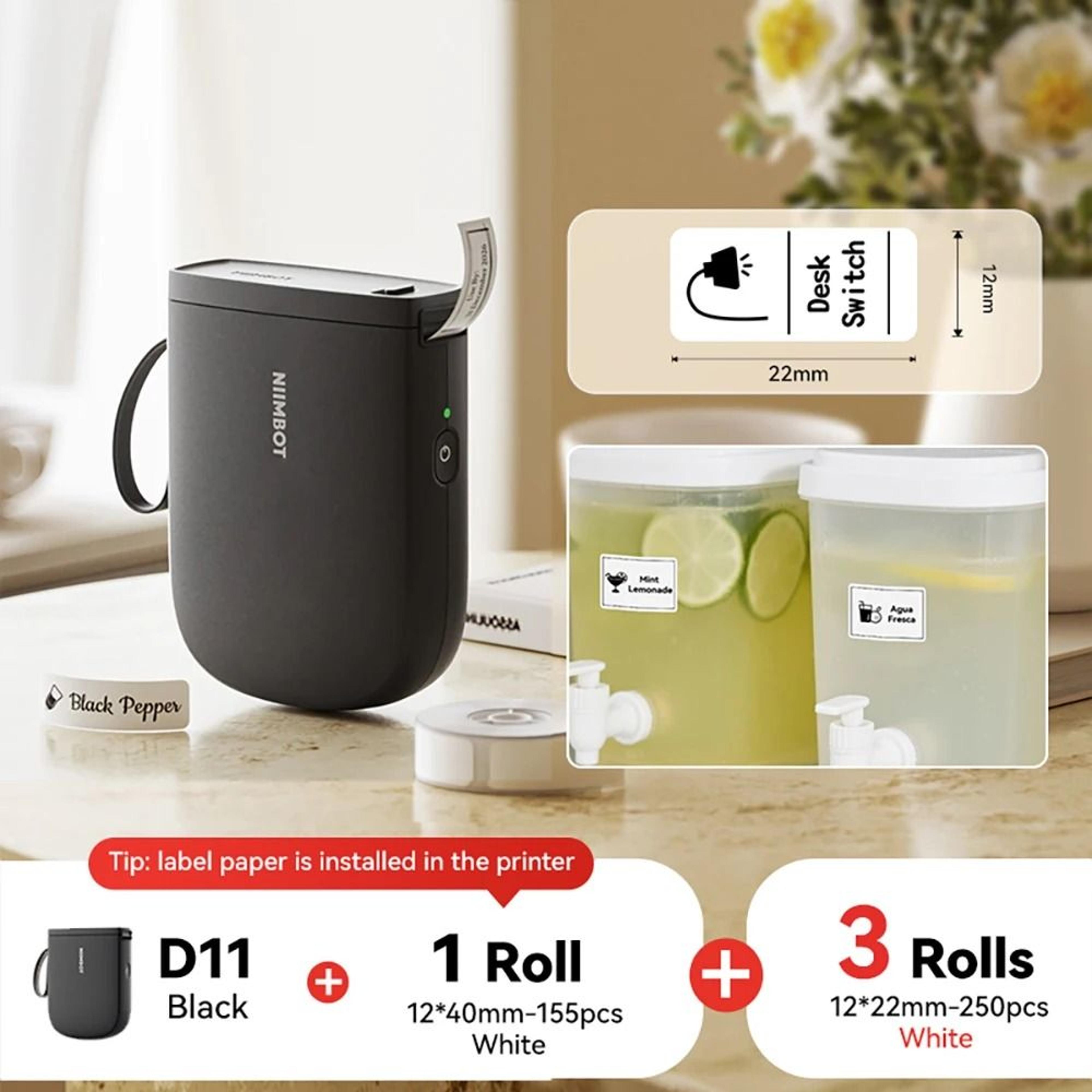 NIIMBOT D11 New Version Mini Portable 300DPI Wireless Thermal Label Printer 26