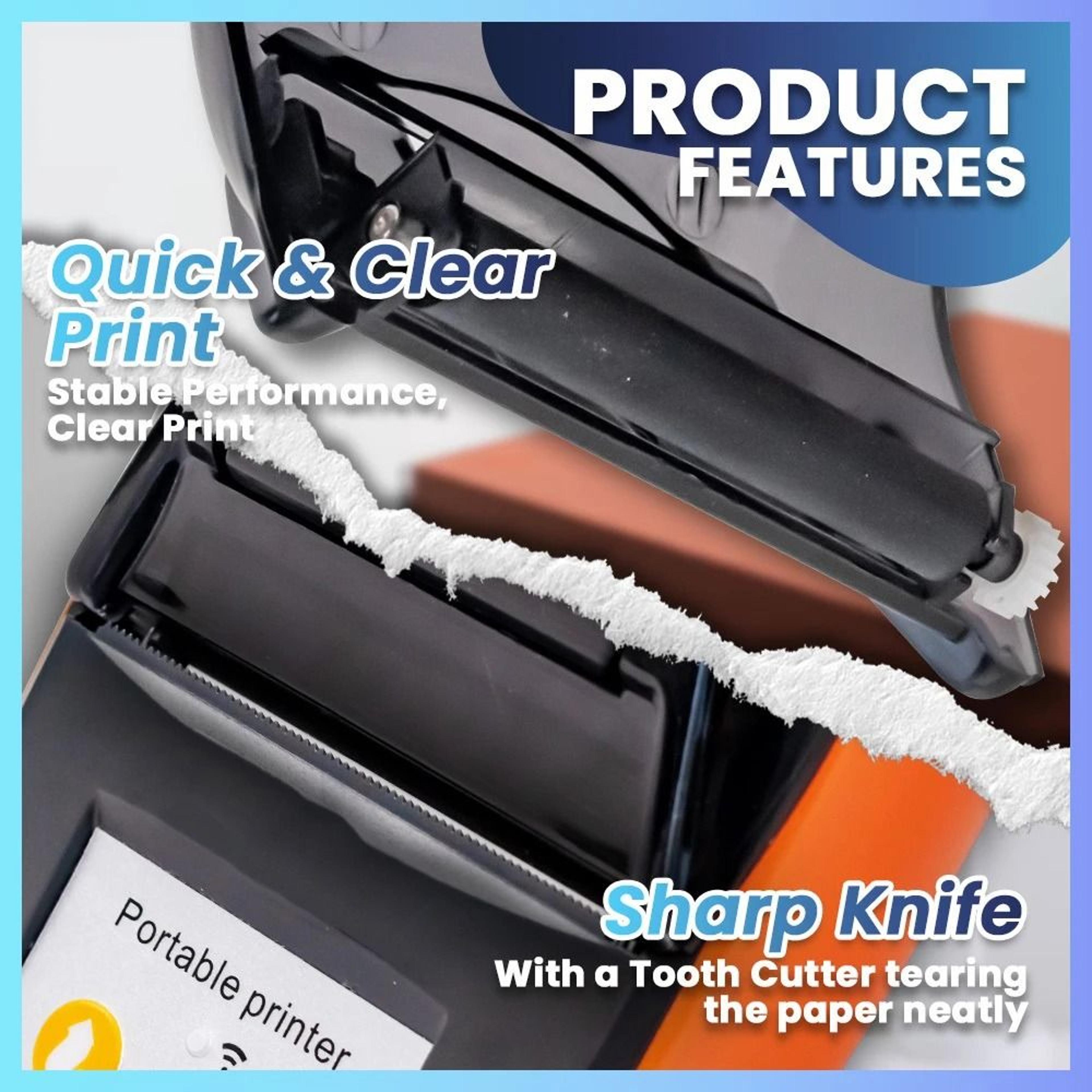 GOOJPRT PT210 Mini Portable 58mm Handheld Wireless POS Thermal Receipt  Label Printer 3