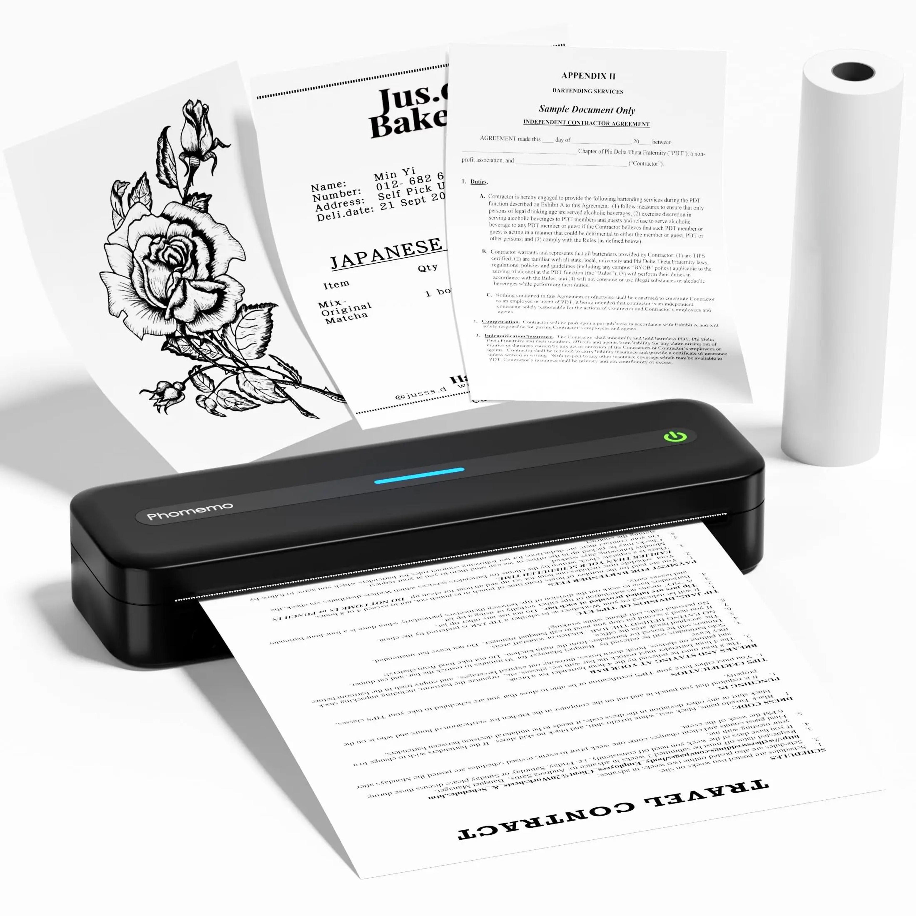 Phomemo M832 Portable Wireless Thermal Document Printer Supports 85 X 11  A4 0