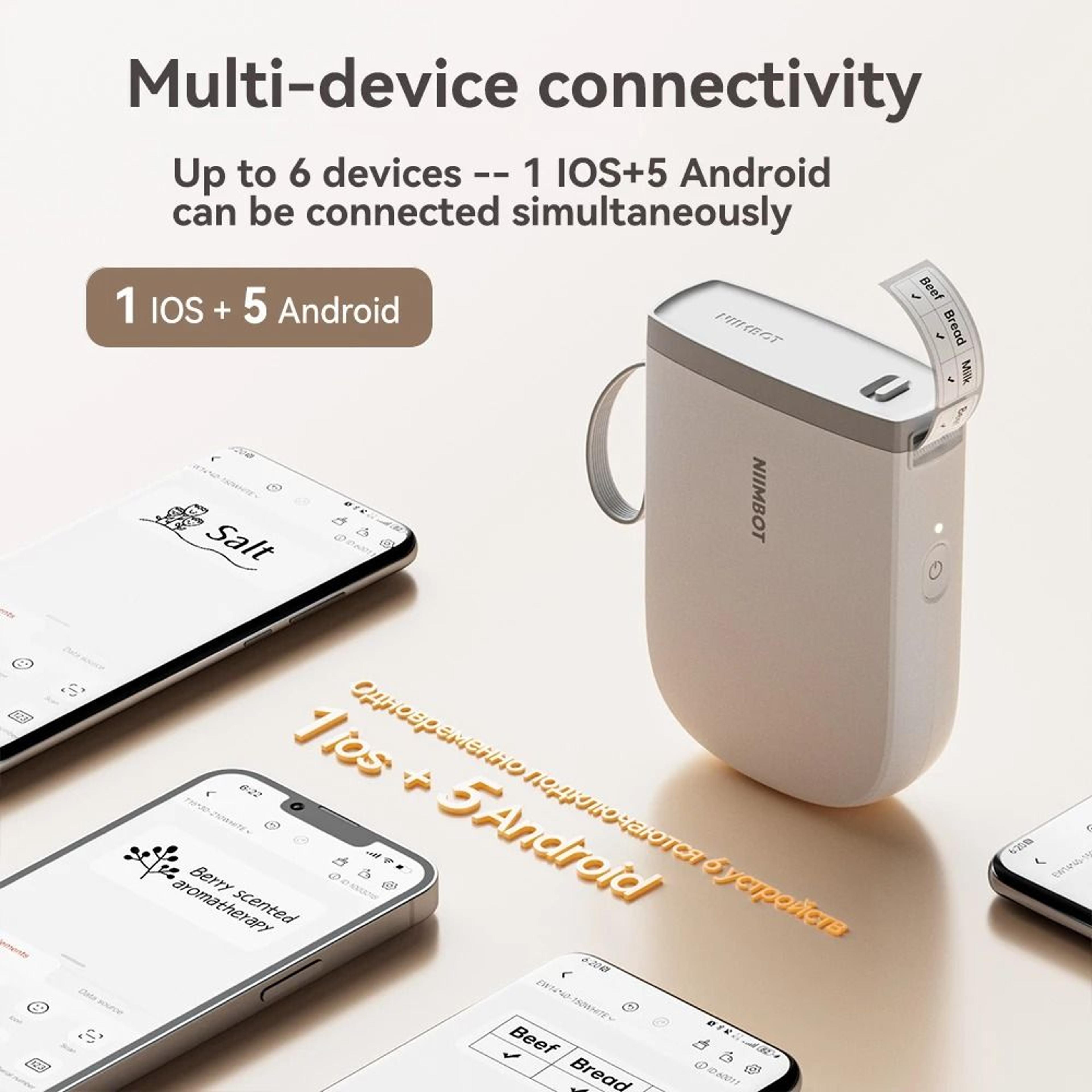 NIIMBOT D11 Mini Pocket Wireless Thermal Label Maker  Sticker Machine 2
