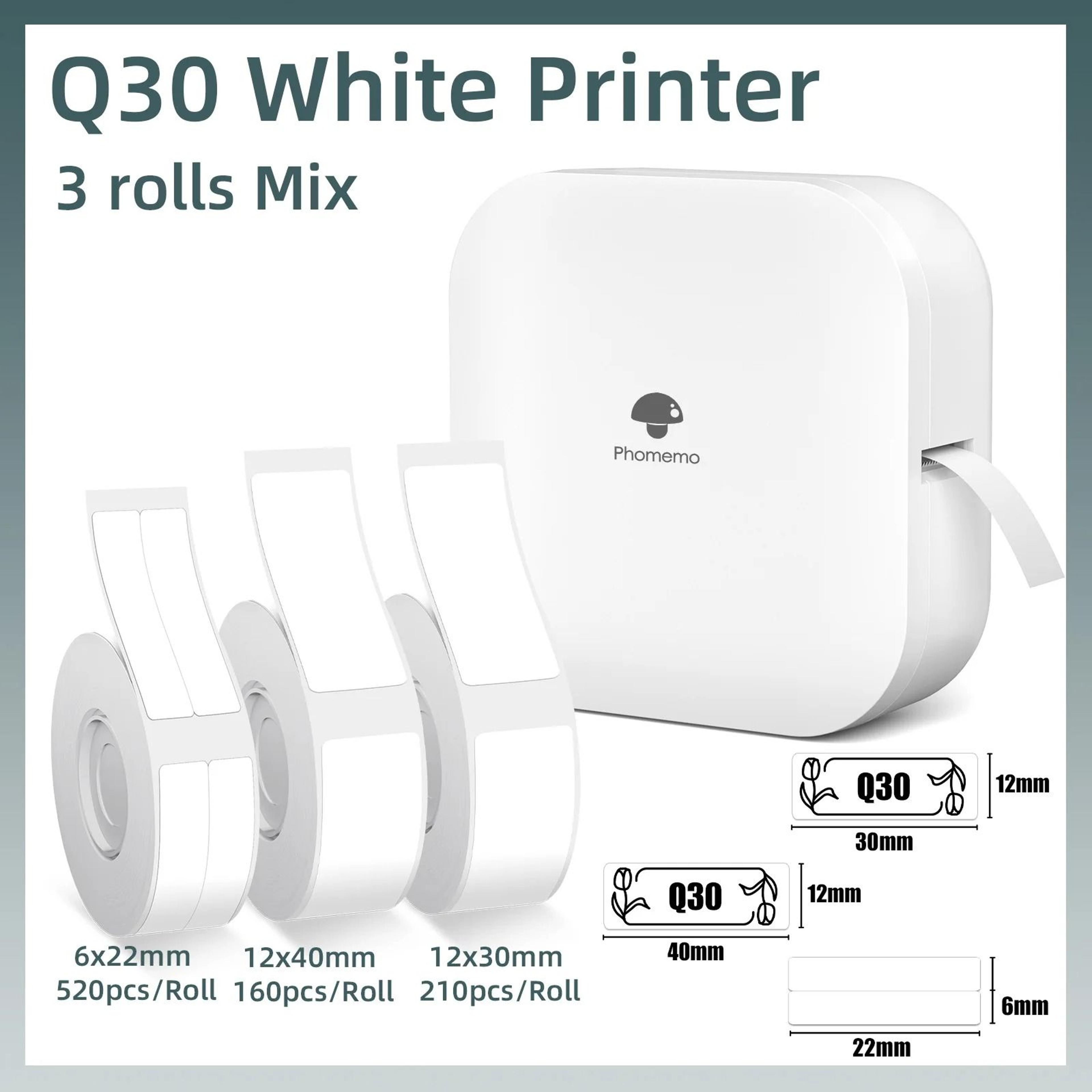 Phomemo Q30 Mini Pocket Wireless Bluetooth Thermal Label Printer  Sticker Maker 8