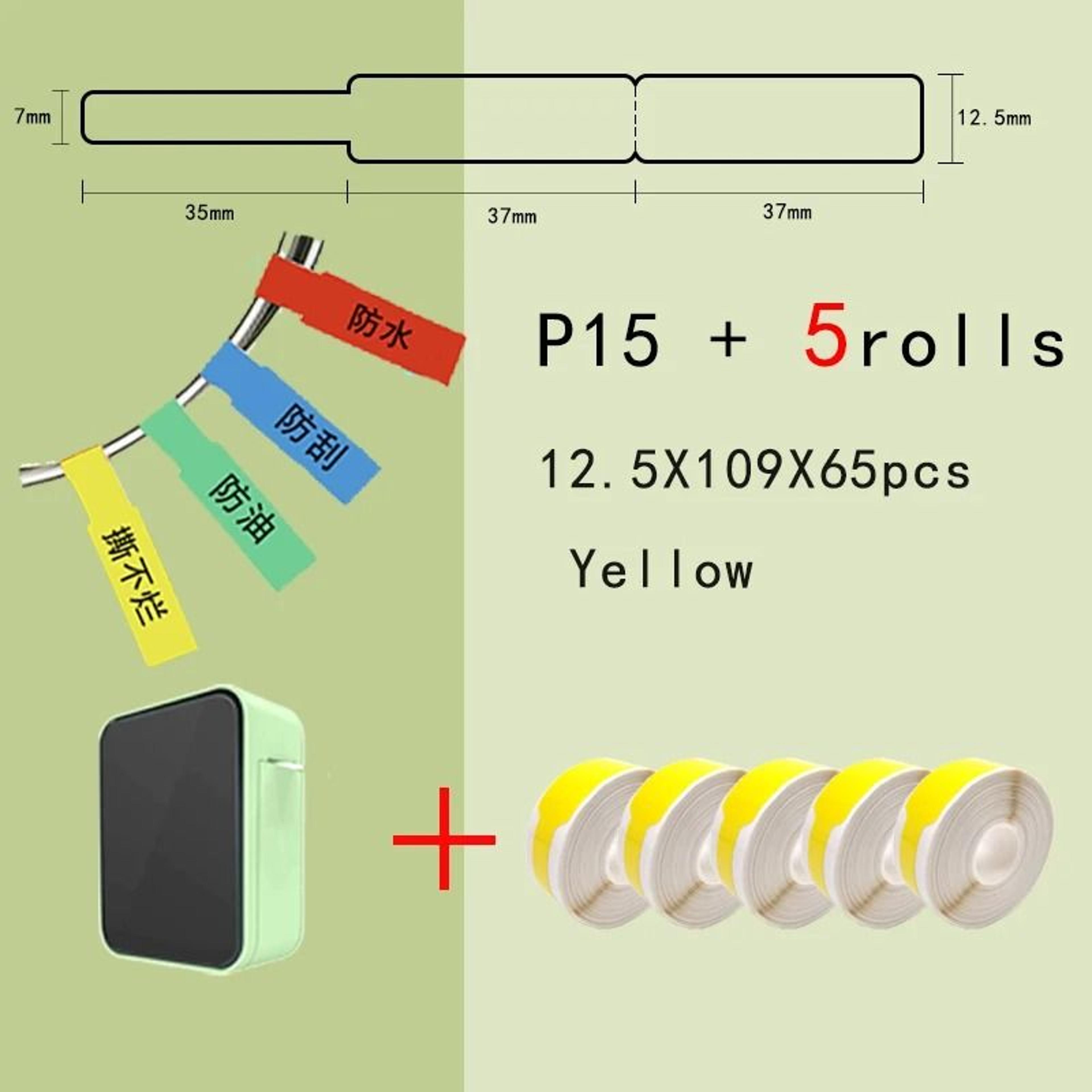 P15 Wireless Mini Thermal Cable  Wire Label Printer 12