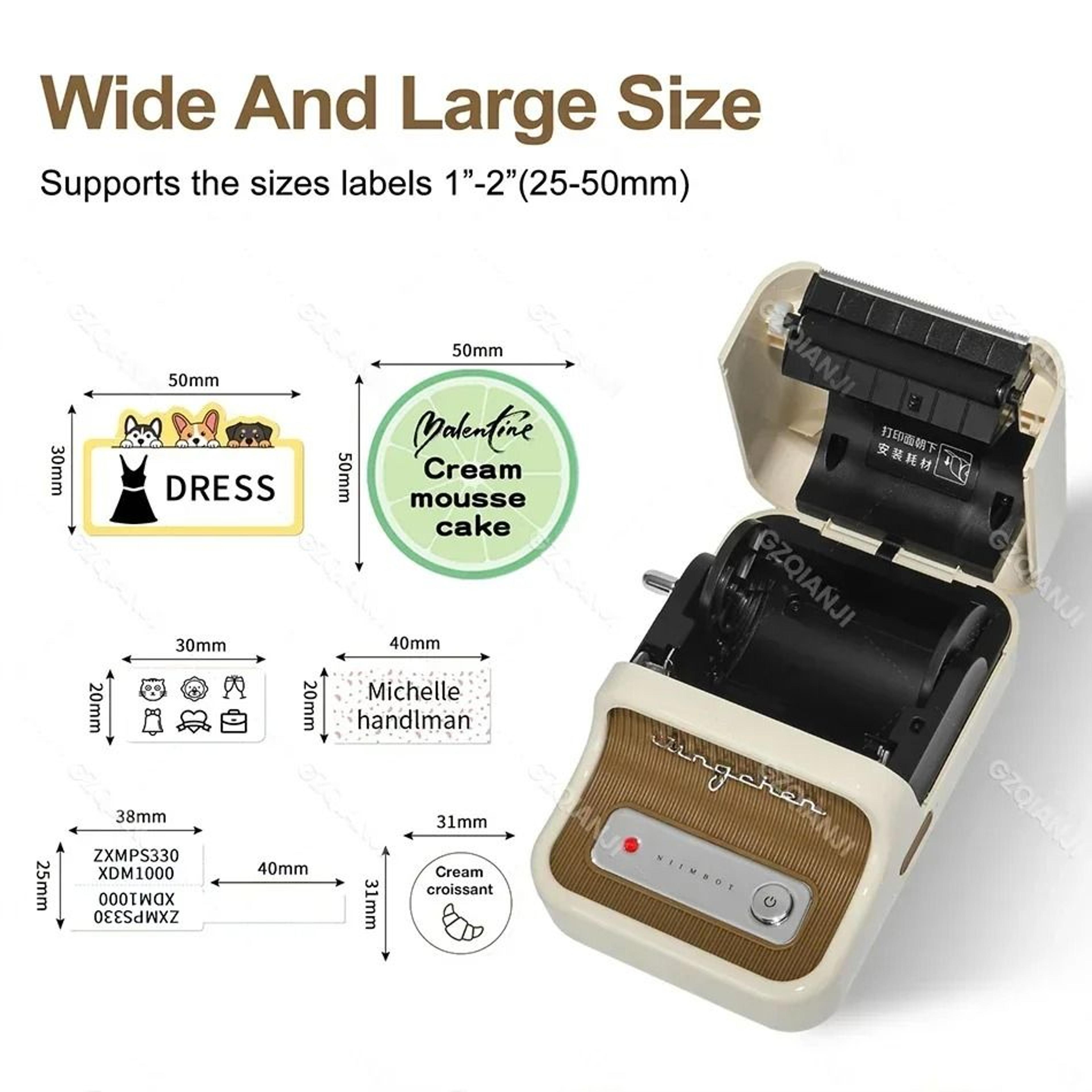 NIIMBOT B1  B21 Portable Wireless Thermal Label  Barcode Printer 2
