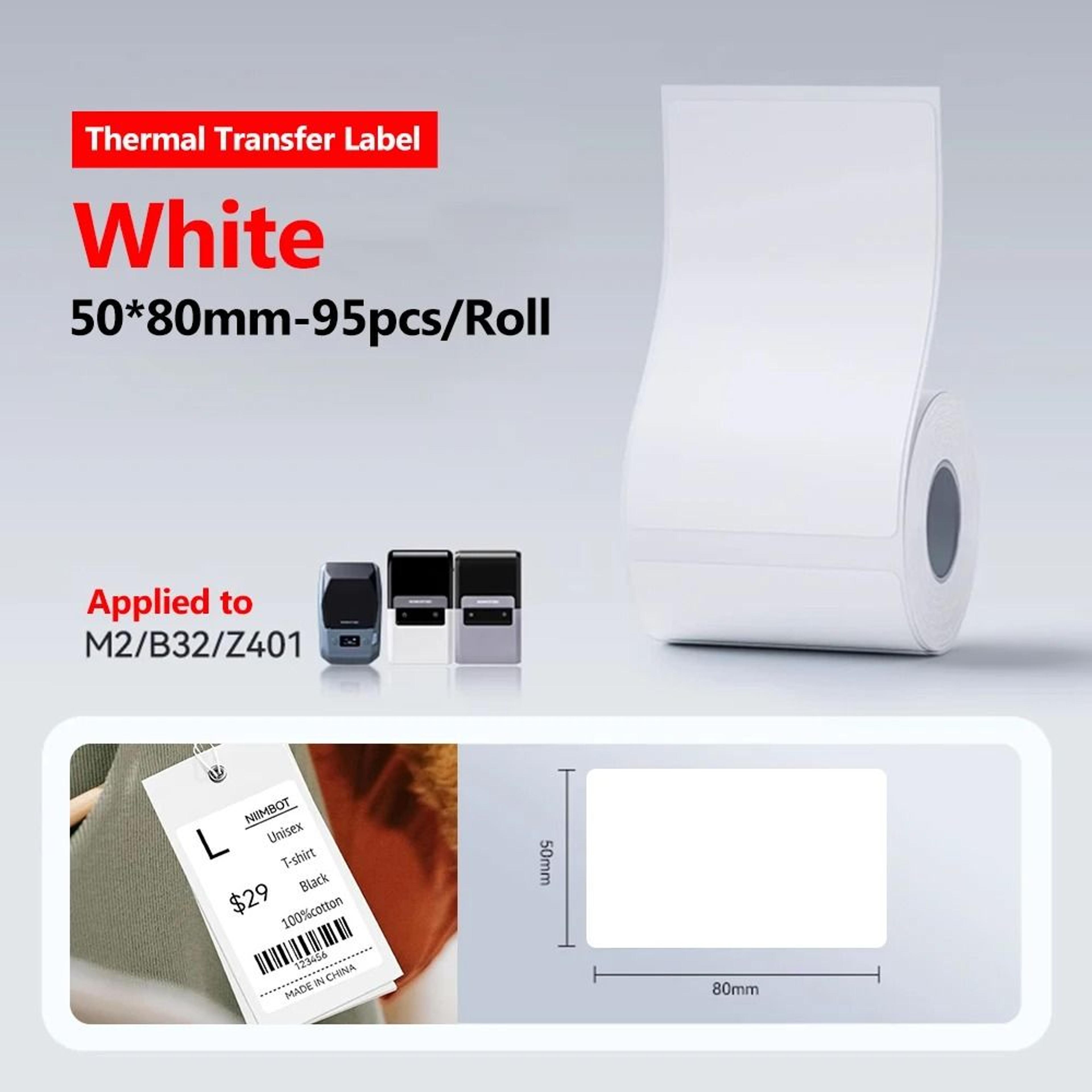 NIIMBOT M2 300DPI Portable Thermal Transfer Label Printer  Apparel Tag Maker 6