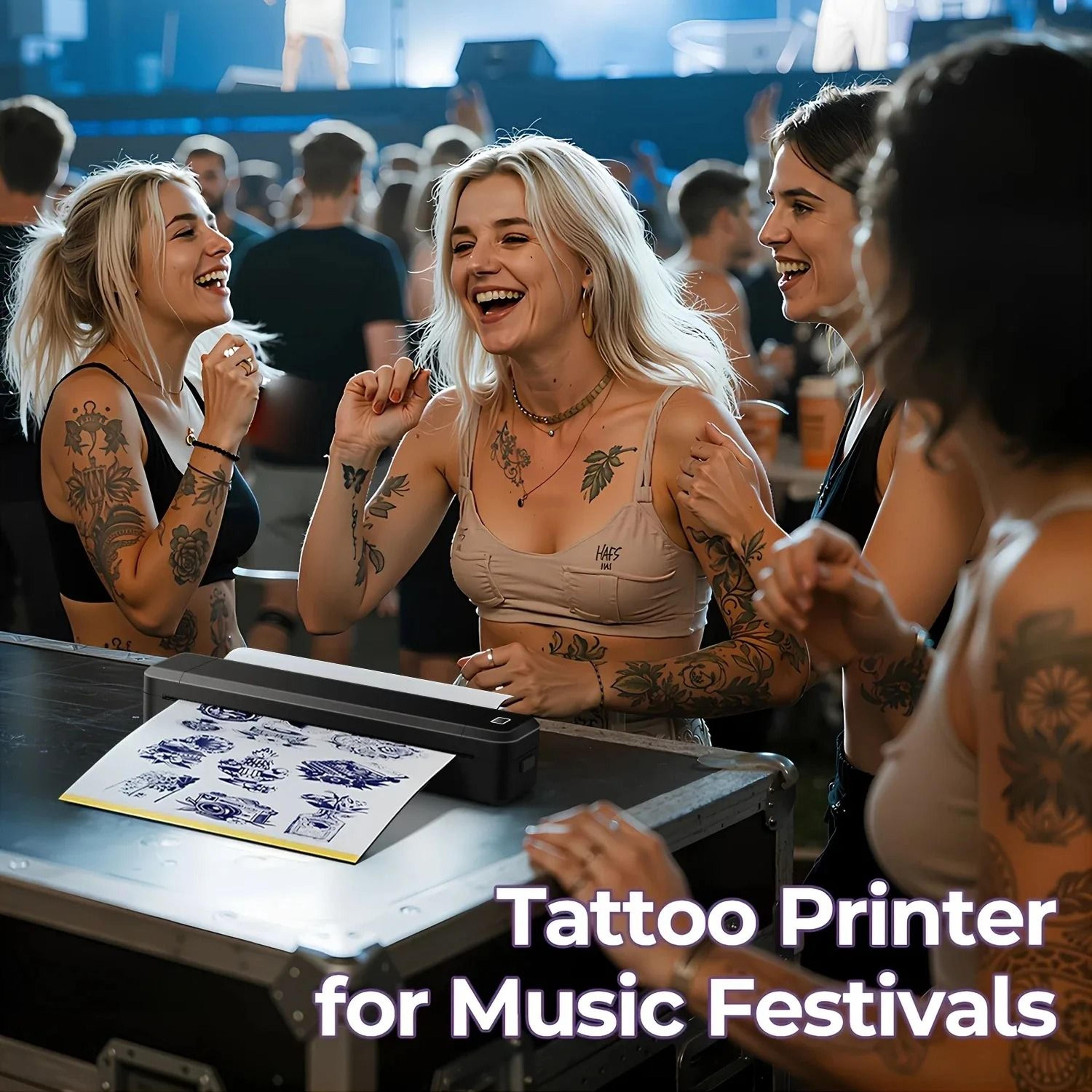 Marklife Portable Wireless A4 Thermal Printer  Bluetooth Tattoo Stencil Maker 5