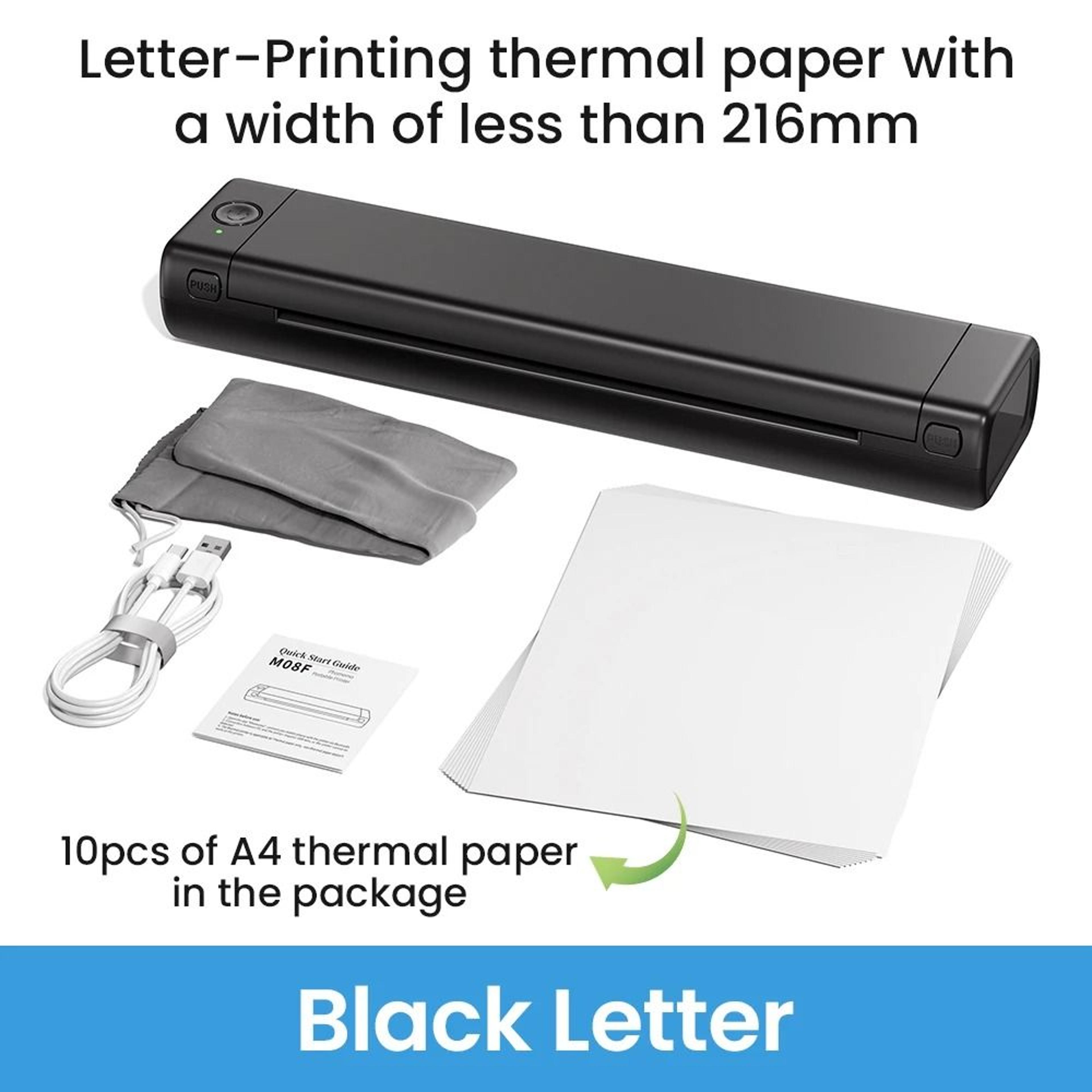 Phomemo M08F Portable A4 Wireless Thermal Printer  Bluetooth Tattoo Stencil Maker 7