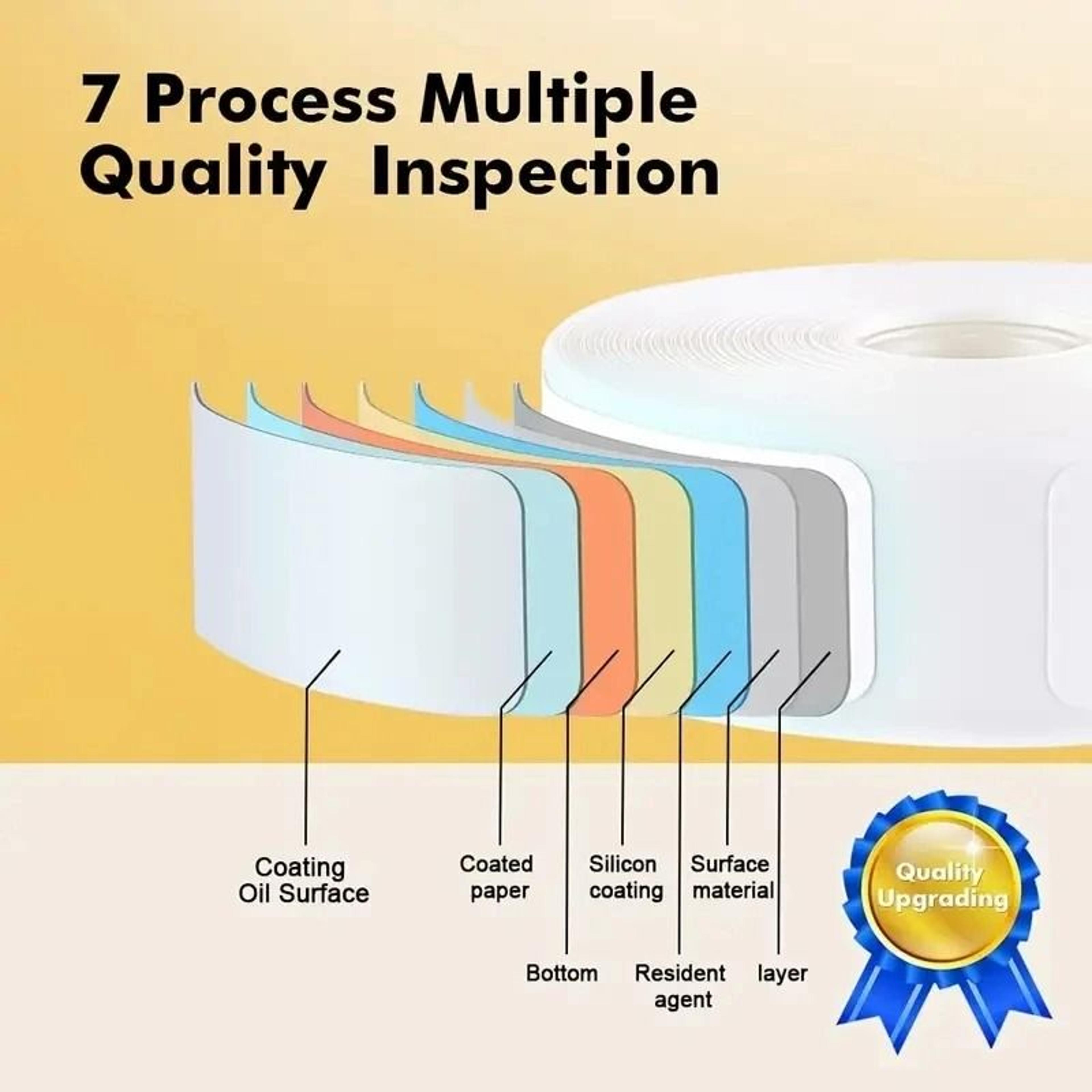 Marklife Waterproof TearResistant Thermal Cable Label Roll Compatible With P15  M1  P12 1