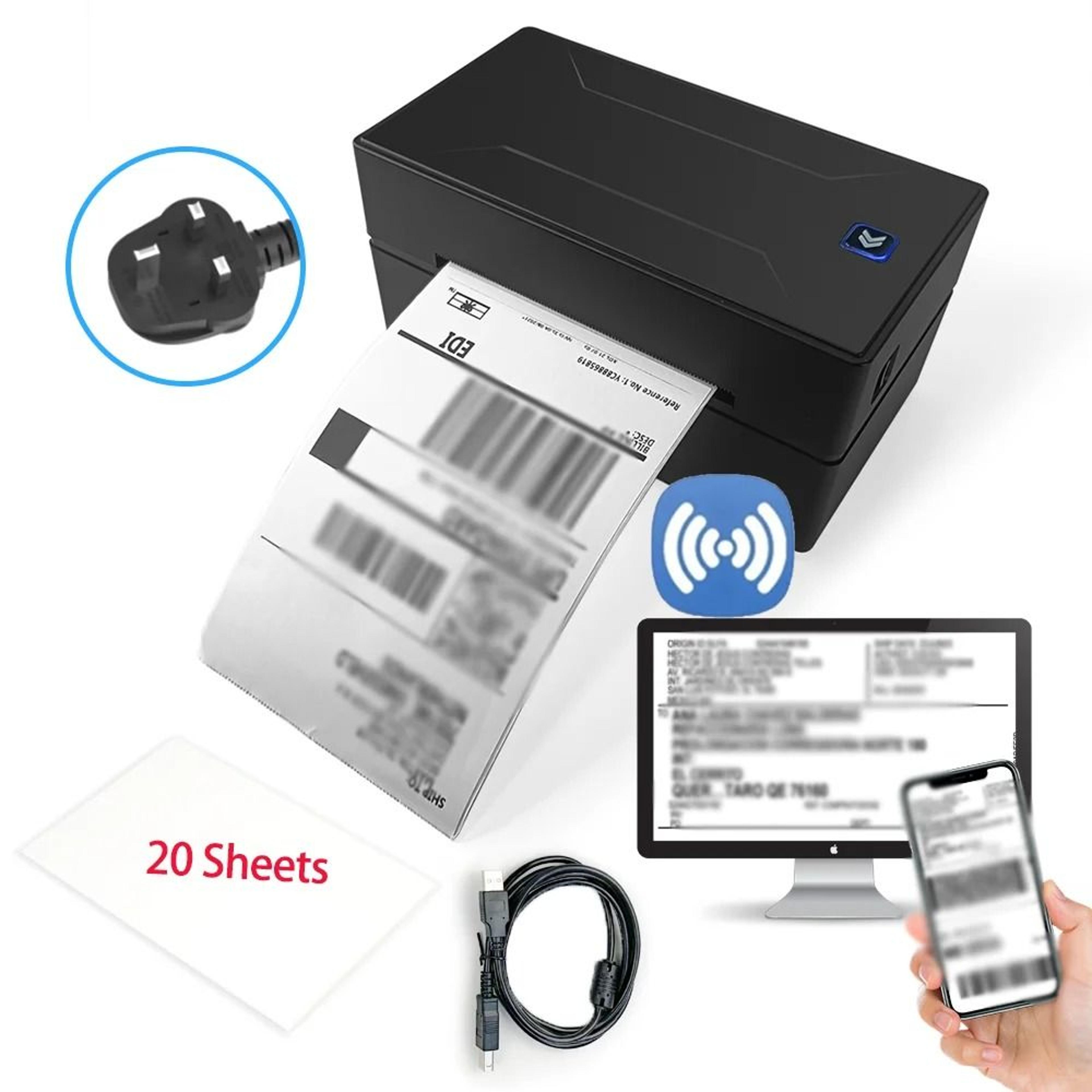 Marklife D100 Portable Wireless 4x6 Thermal Shipping Label Printer 10