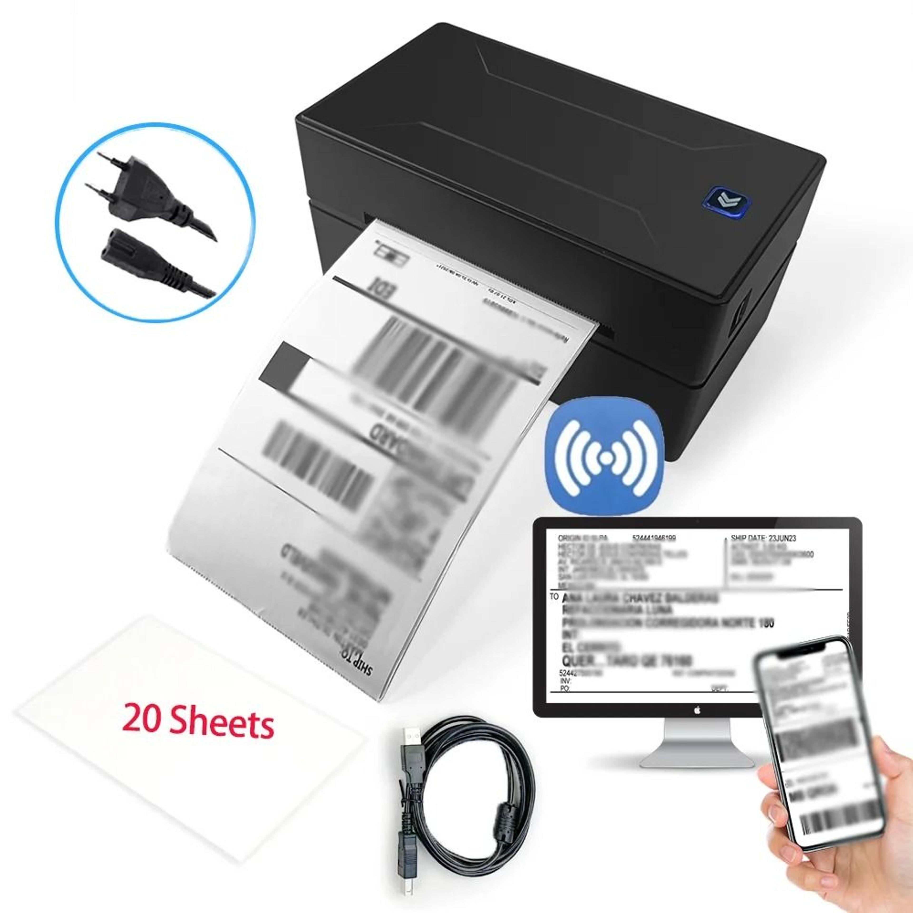 Marklife D100 Portable Wireless 4x6 Thermal Shipping Label Printer 6