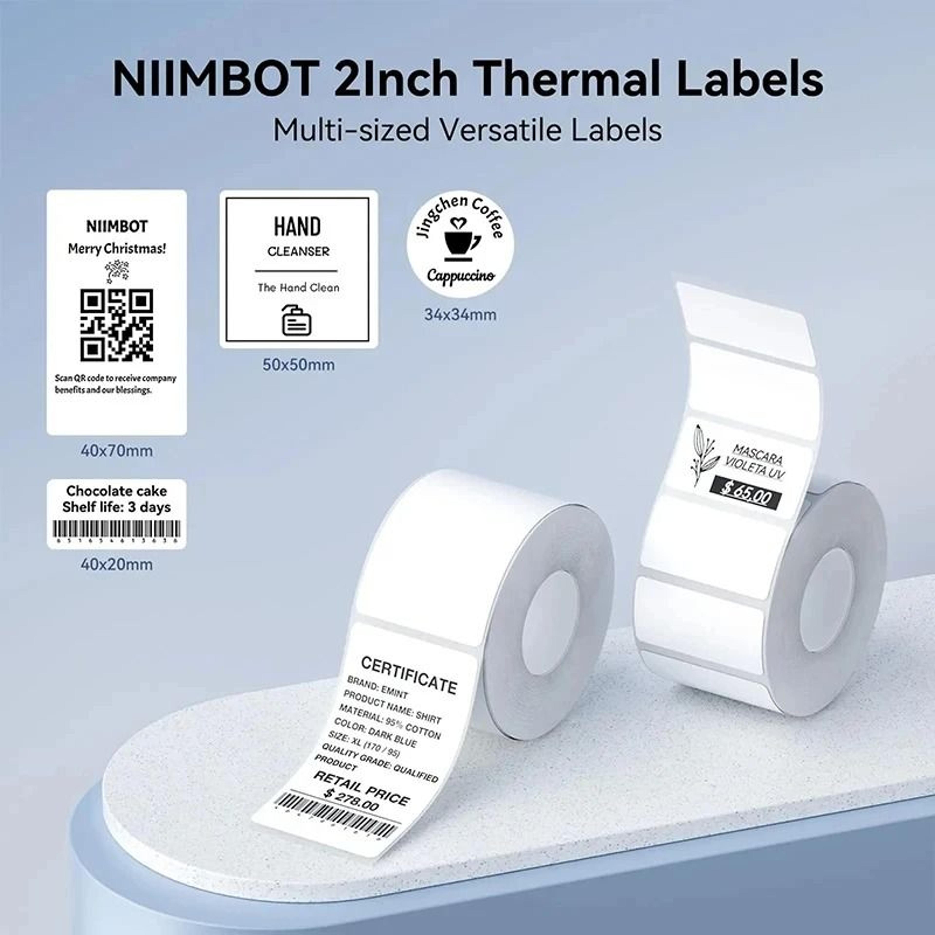 NIIMBOT B1 B21 Mini Portable Bluetooth Thermal Label Printer 2