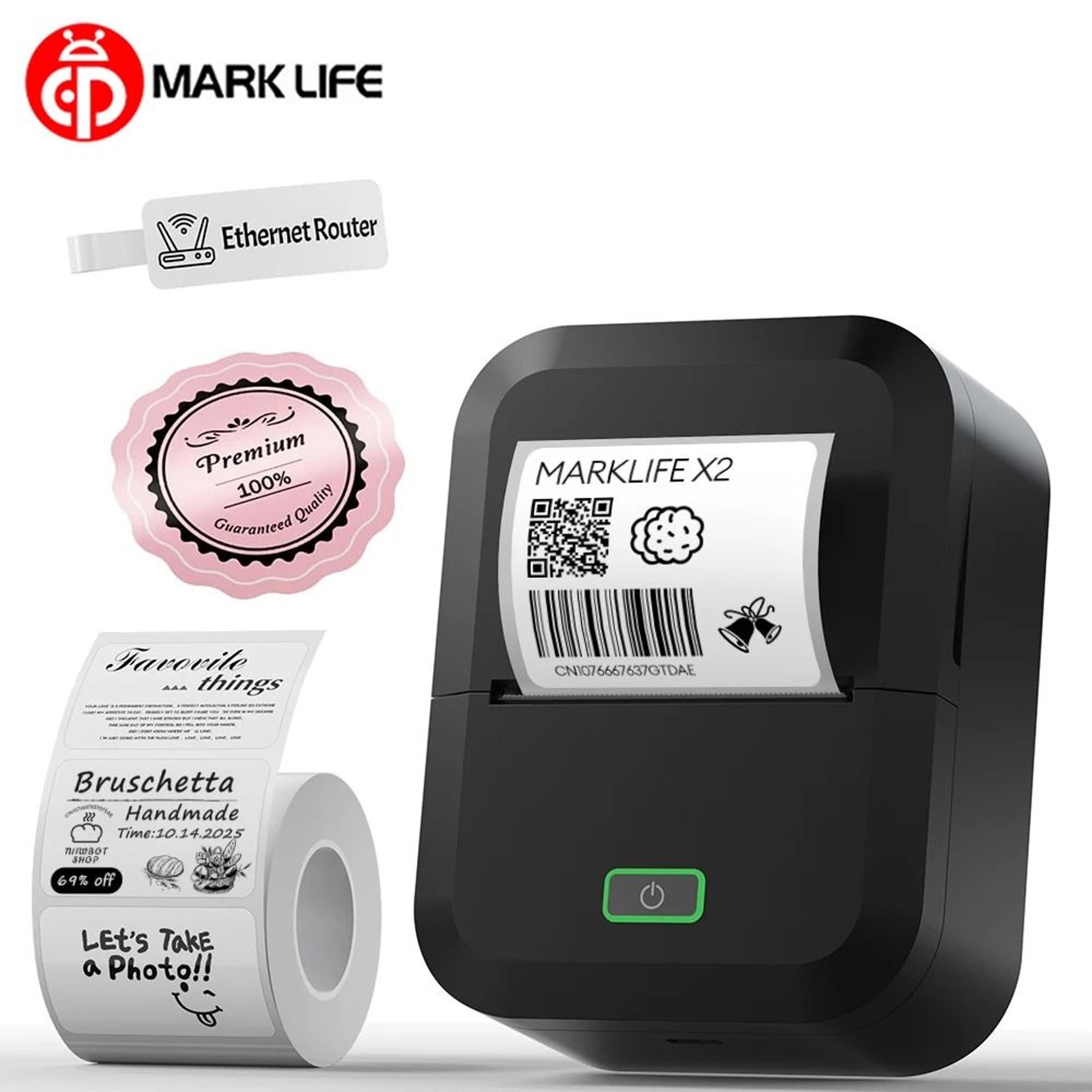 Marklife X2 Portable Bluetooth Thermal Label Printer  Sticker Maker 0