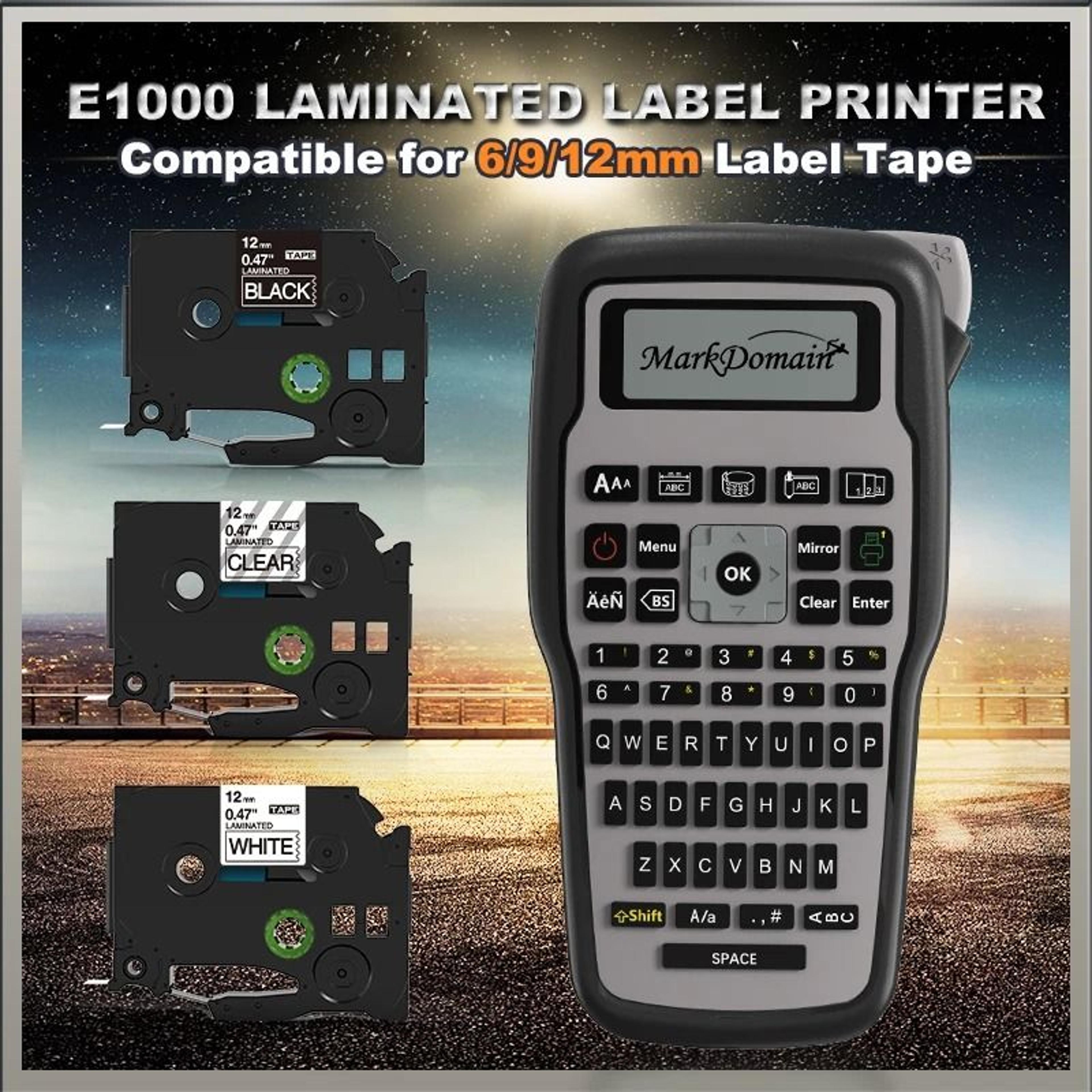 E1000Pro Industrial Thermal Transfer Portable Handheld Label Maker 0