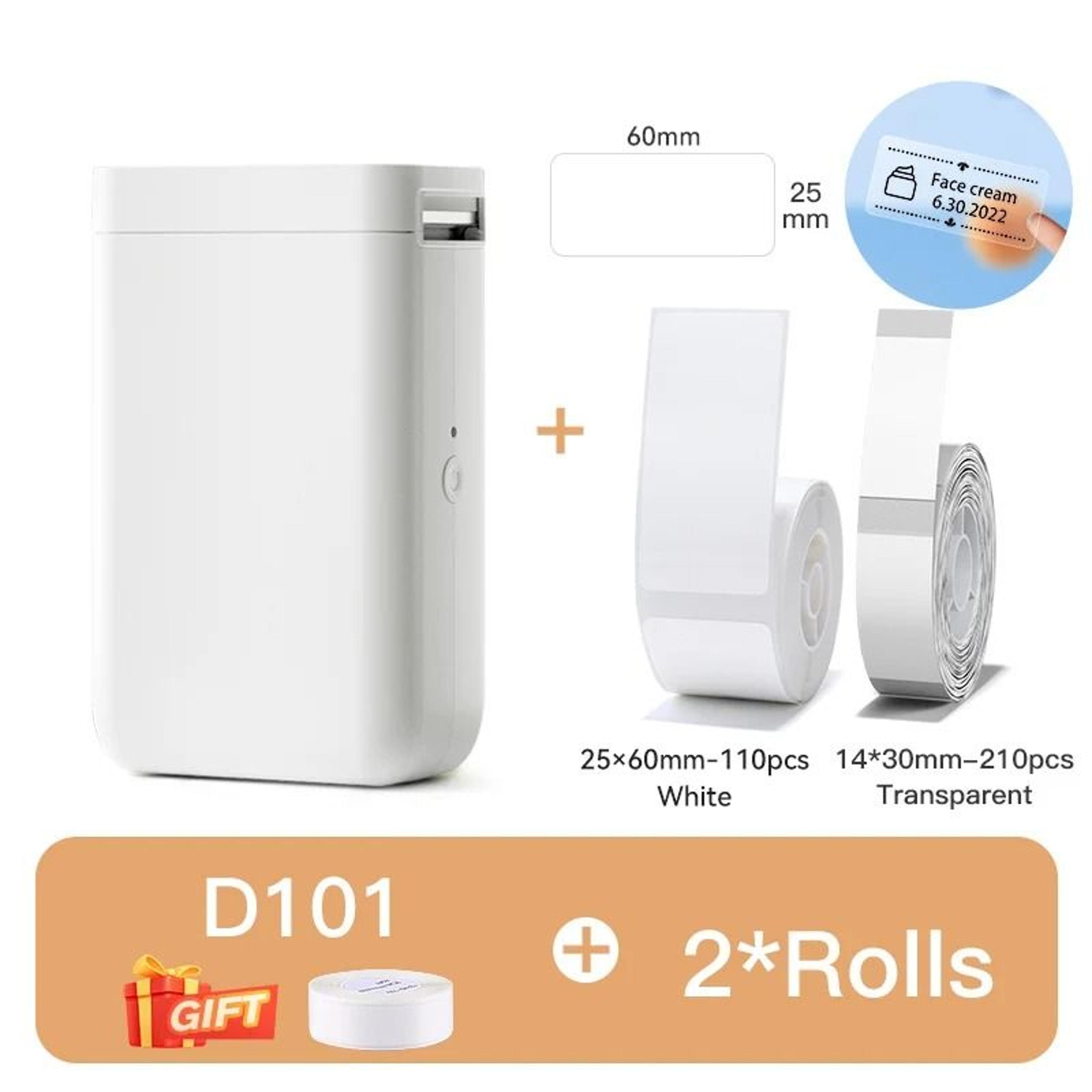 NIIMBOT D101 Mini Portable Wireless Bluetooth Thermal Label Printer 8