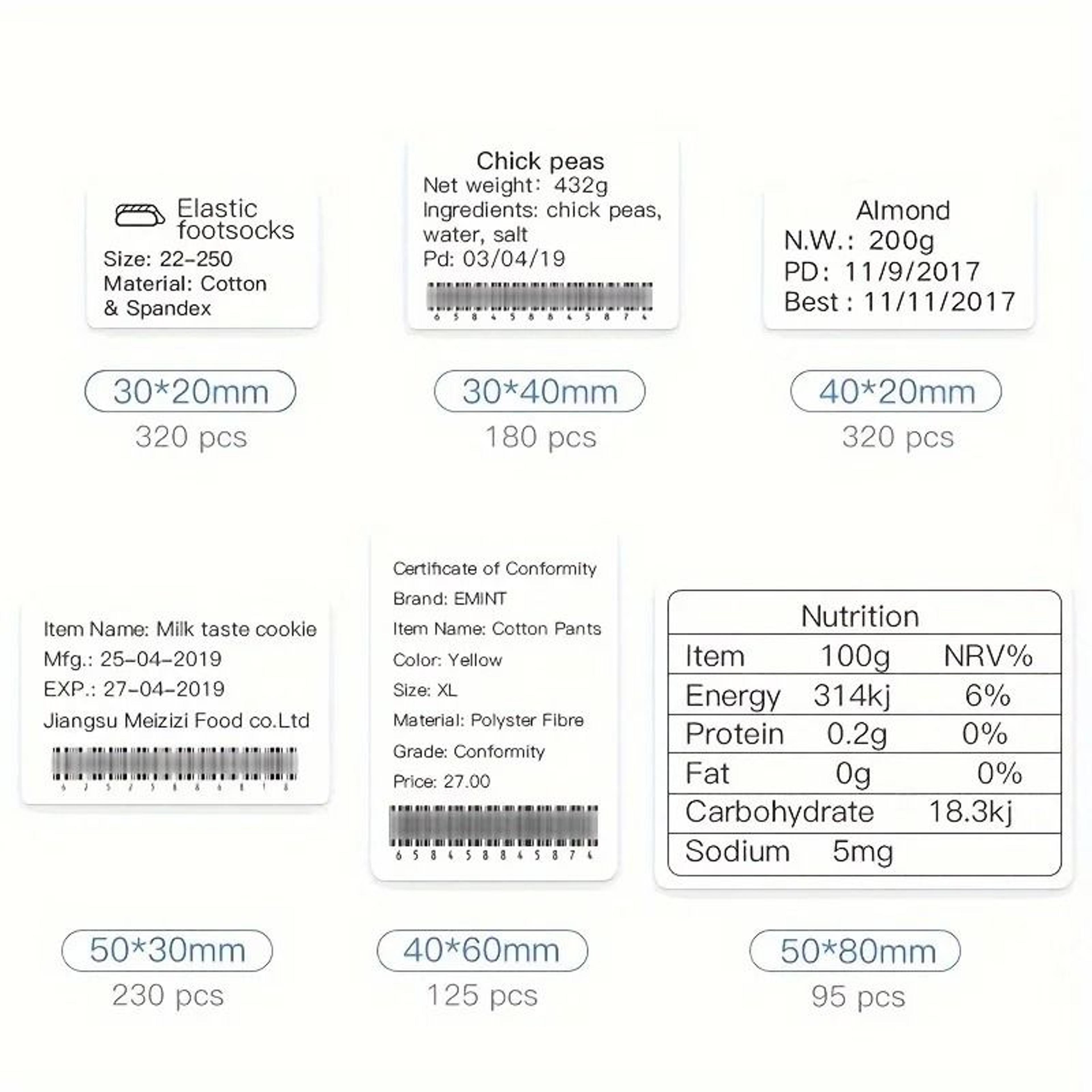 NIIMBOT Waterproof SelfAdhesive White Thermal Label Paper Rolls For B1  B21 Printer 2
