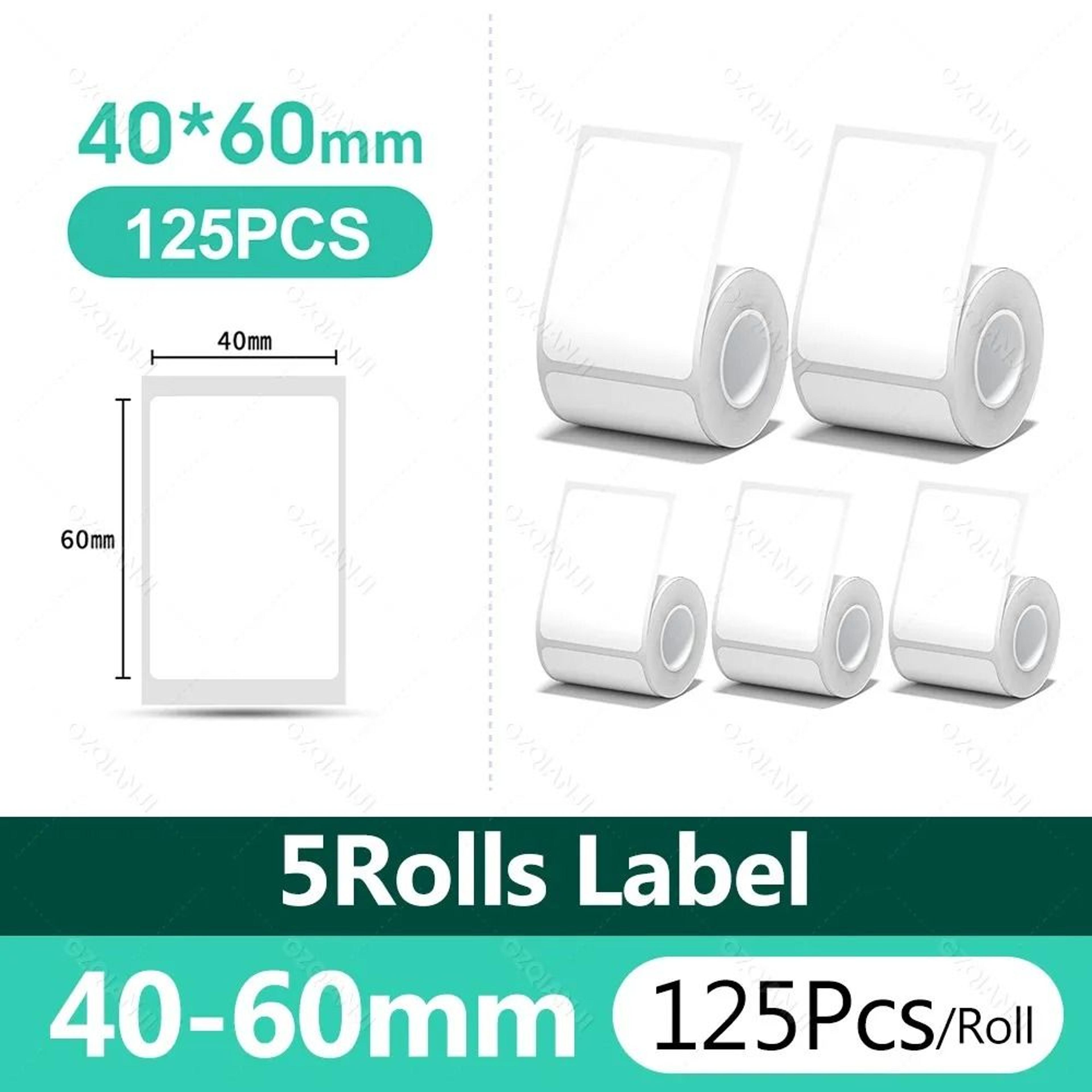NIIMBOT Waterproof SelfAdhesive White Thermal Label Paper Rolls For B1  B21 Printer 14