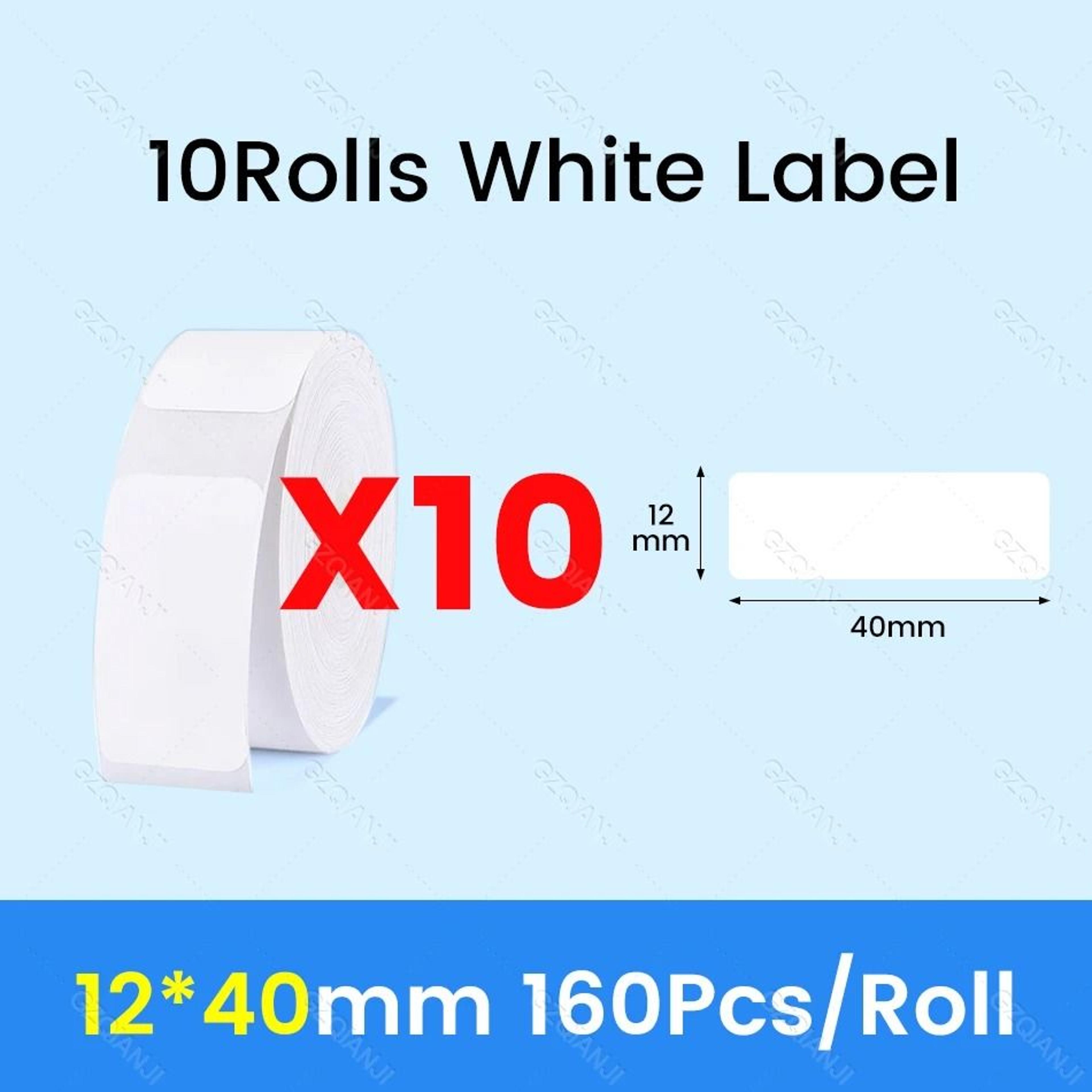 NIIMBOT Waterproof SelfAdhesive White Thermal Label Paper Rolls For D101 D11  D110 Printer 11