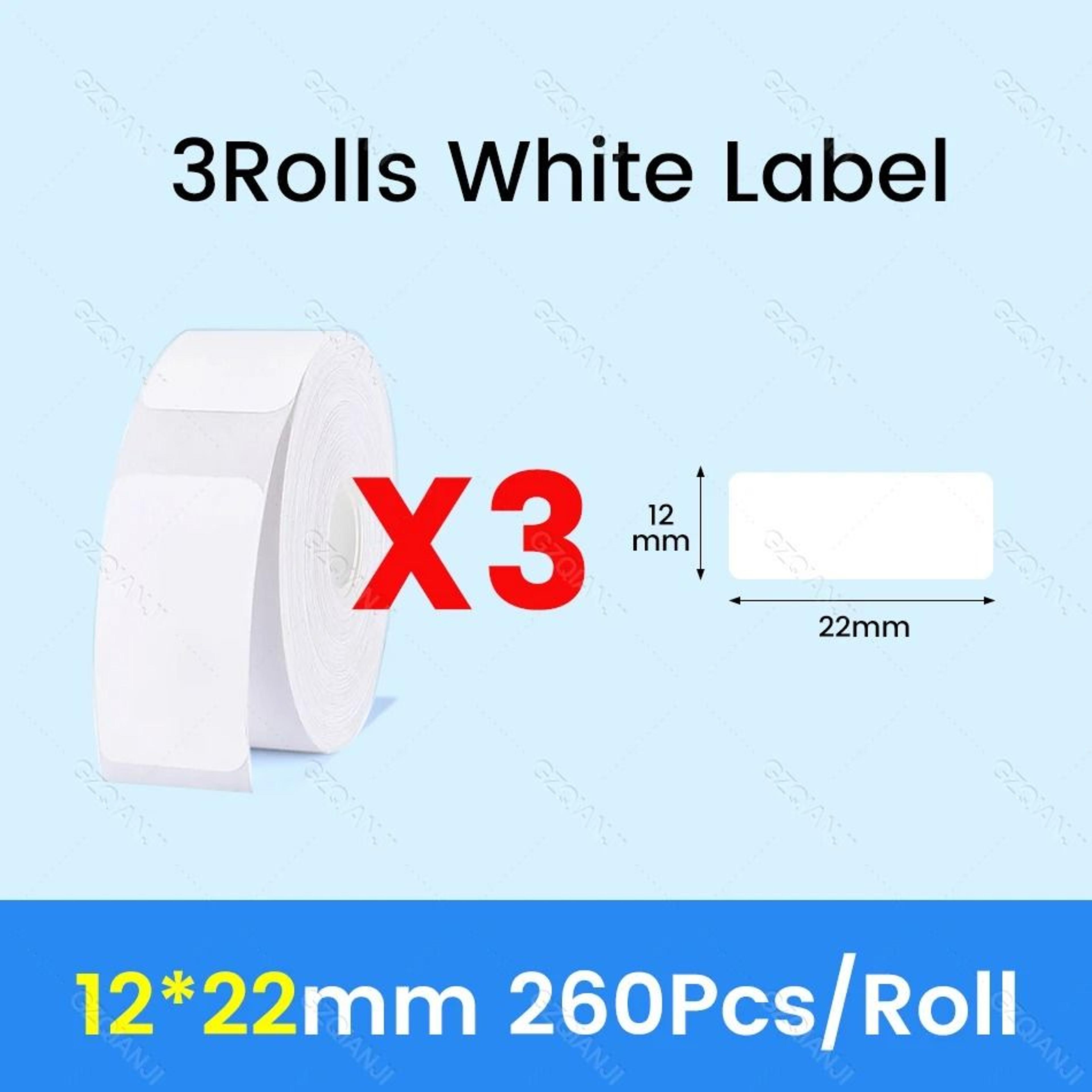 NIIMBOT Waterproof SelfAdhesive White Thermal Label Paper Rolls For D101 D11  D110 Printer 13