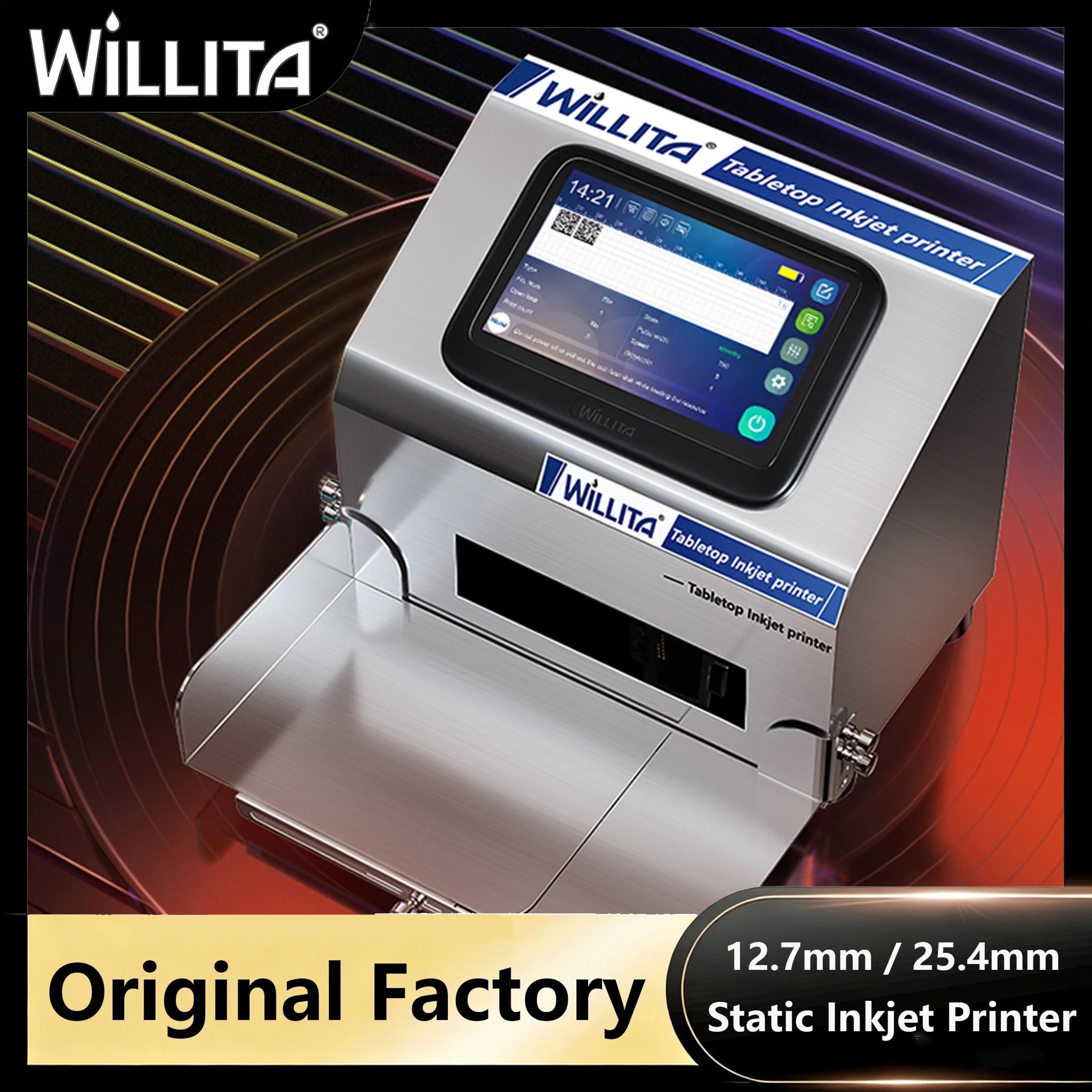 willita static intelligent inkjet printer with 5-inch hd color touch screen