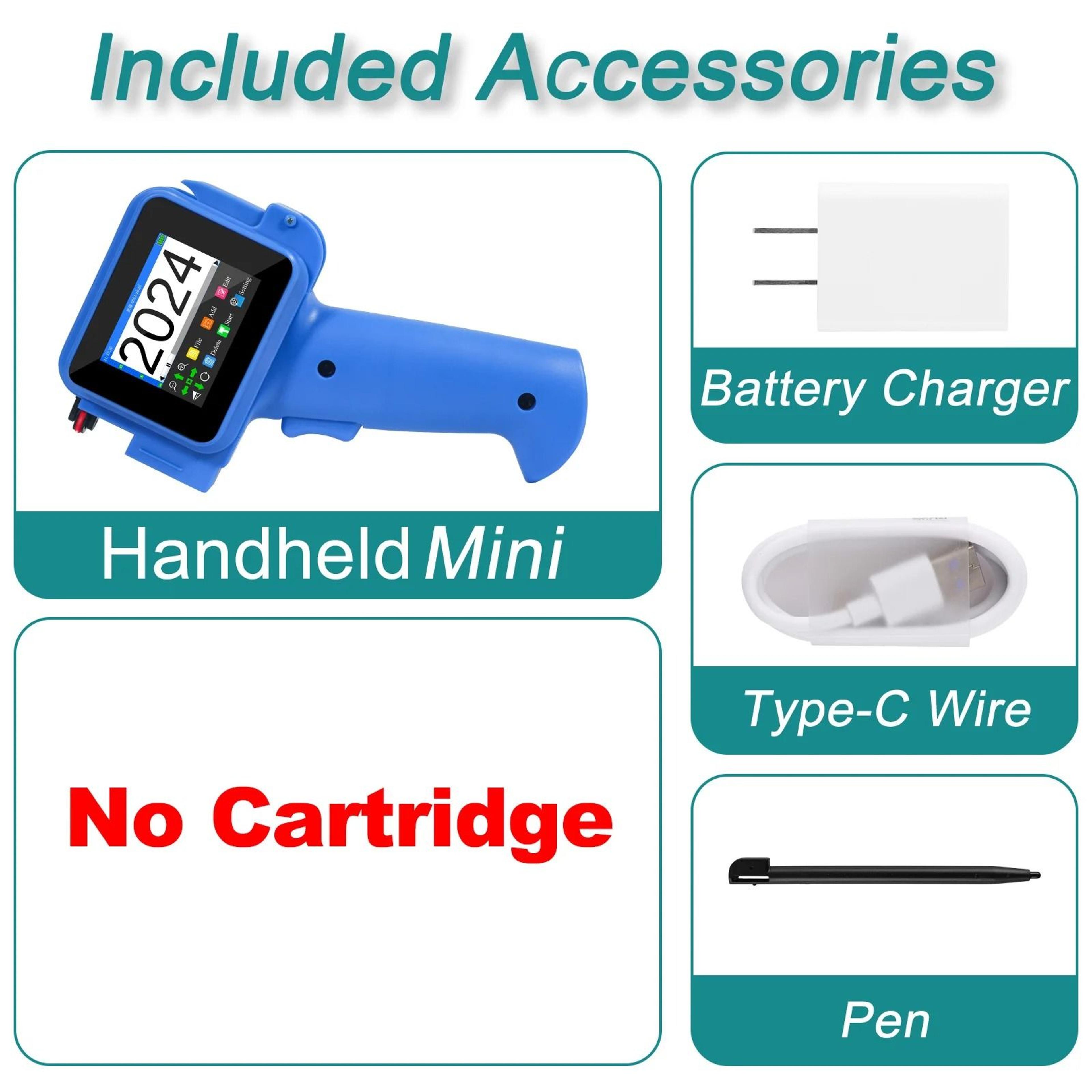 127mm Mini Handheld Thermal Inkjet Printer With FastDrying Ink  Touchscreen 6