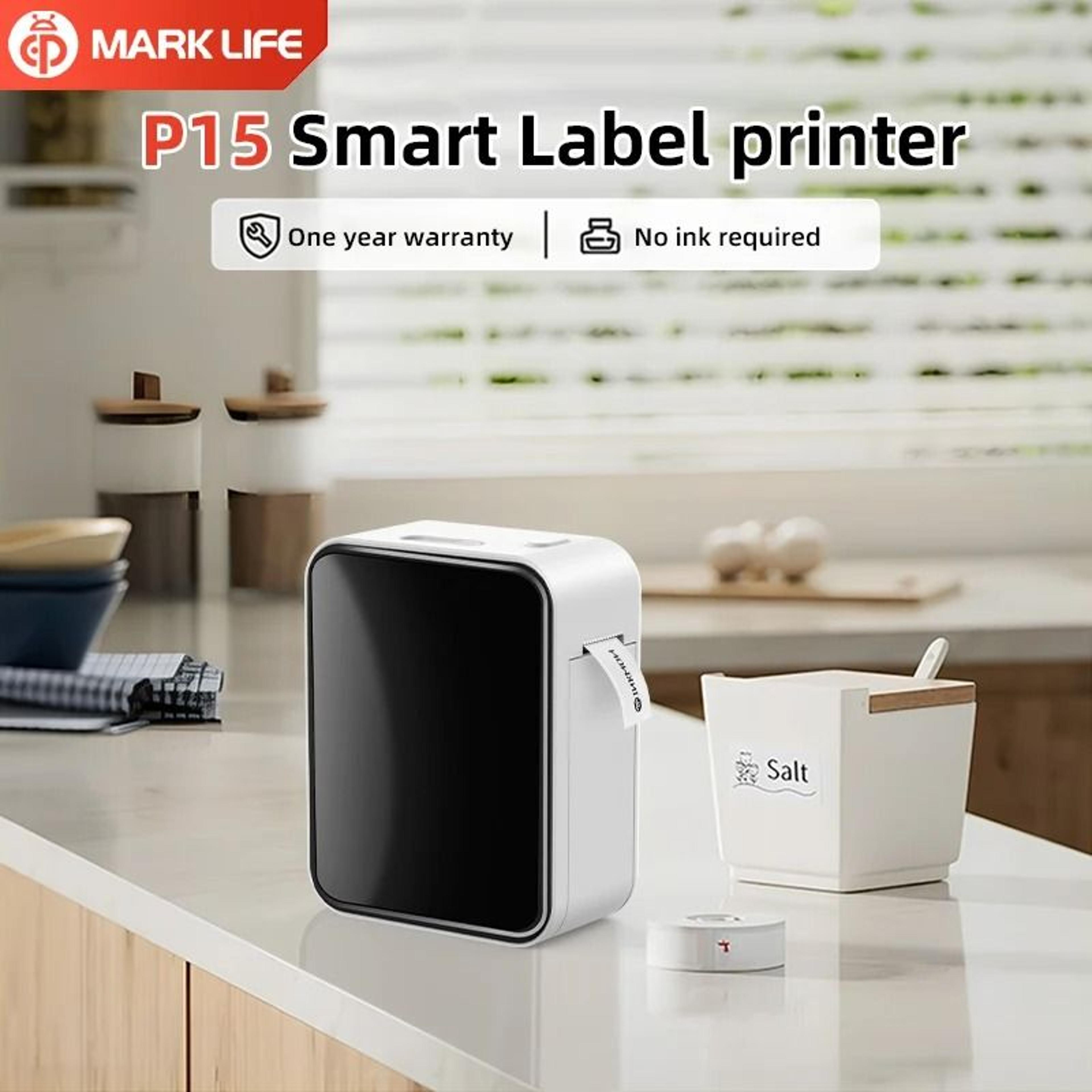Marklife P15 Mini Portable Bluetooth Wireless Thermal Label Printer 1