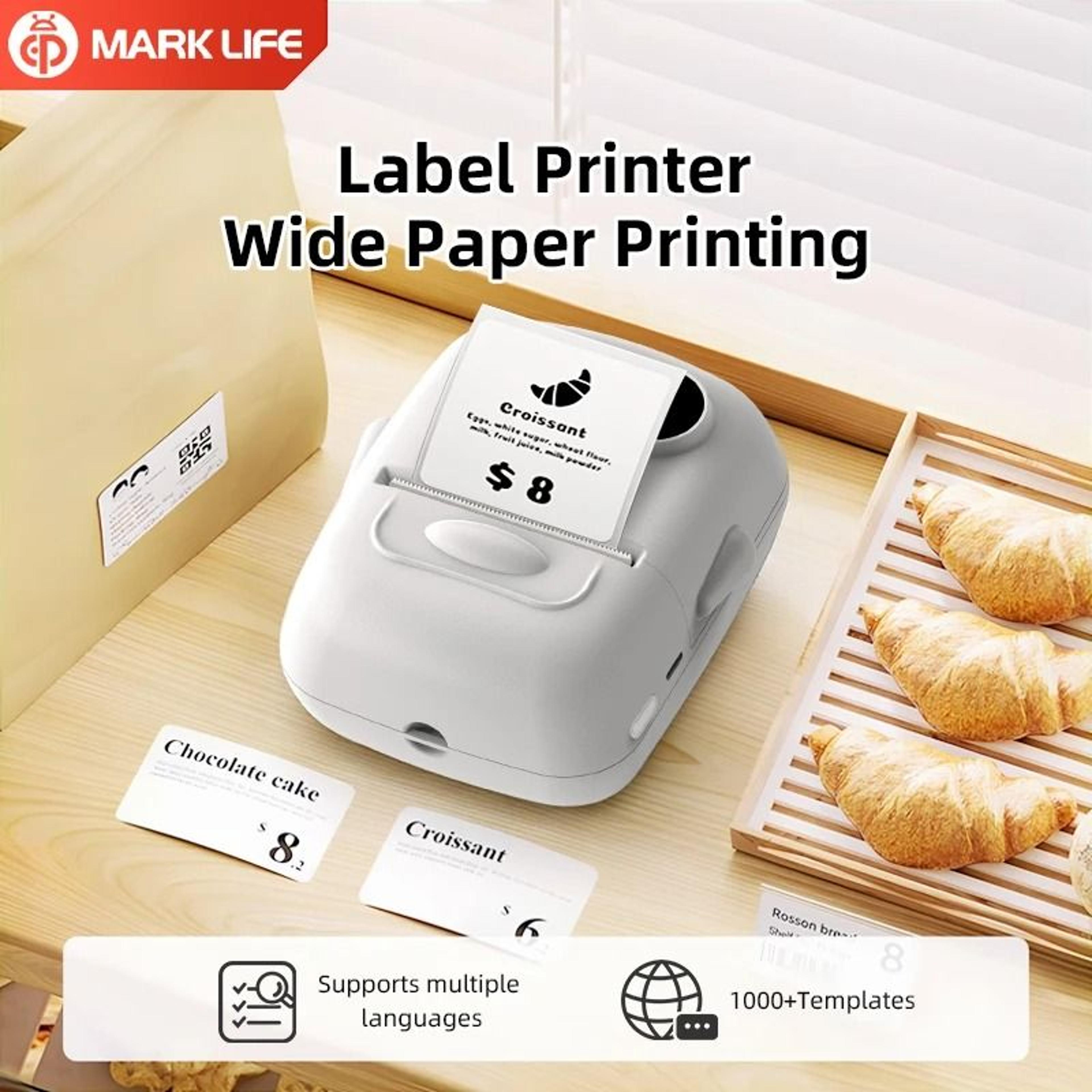Marklife P50 Portable Bluetooth Wireless Thermal Label Printer 5