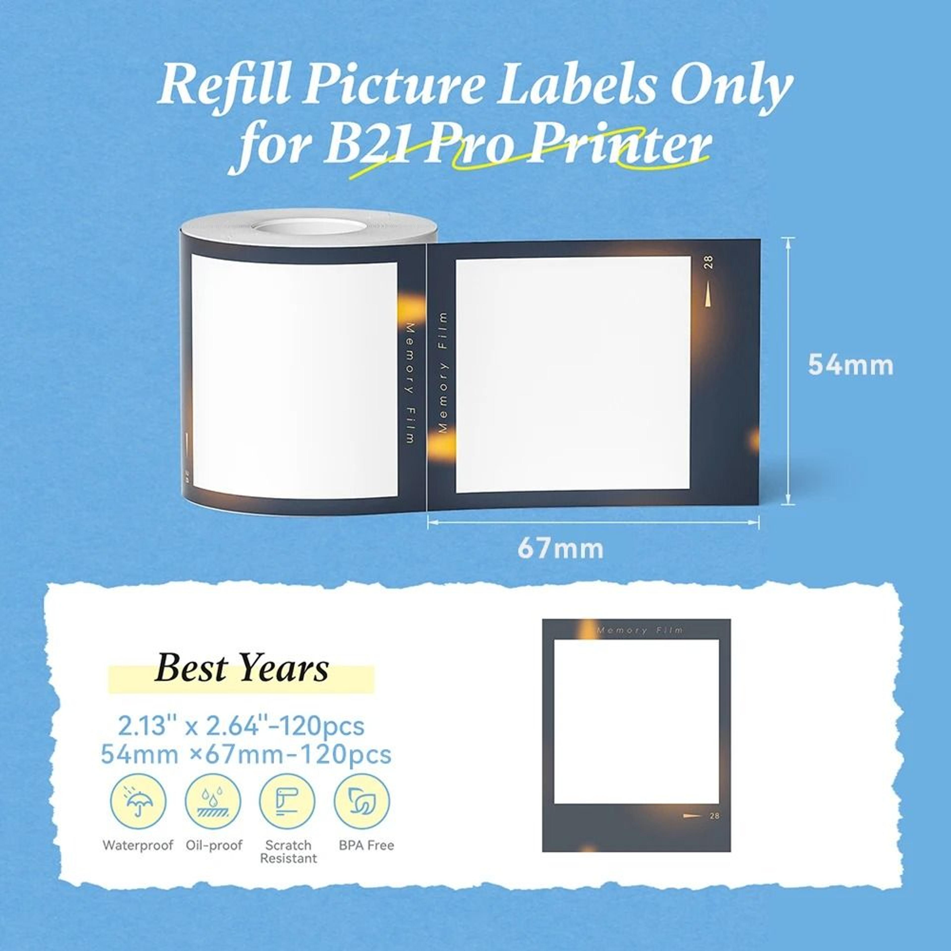 NIIMBOT B21 Pro 300DPI HighDefinition Thermal Photo  Barcode Label Printer 13