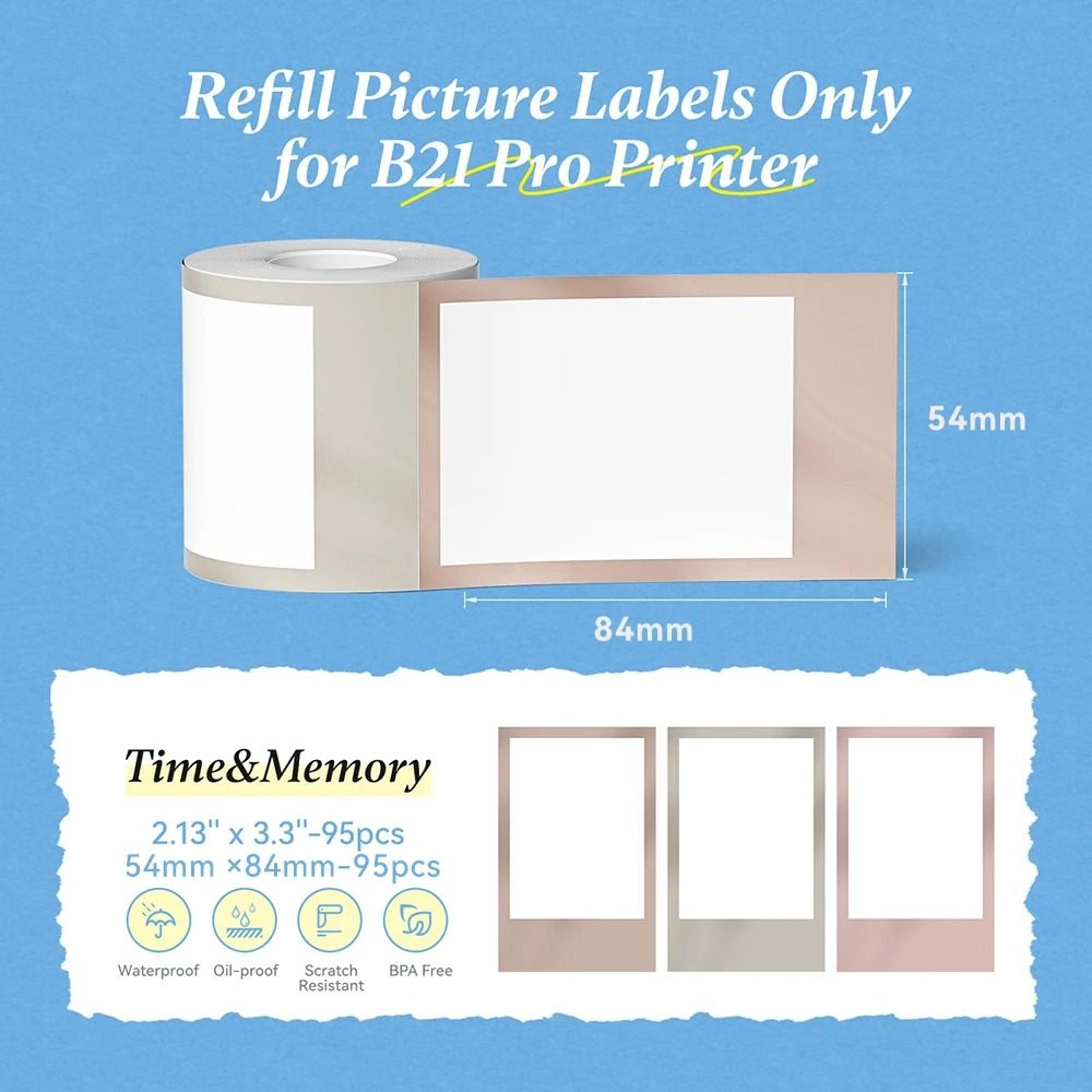 NIIMBOT B21 Pro 300DPI HighDefinition Thermal Photo  Barcode Label Printer 14