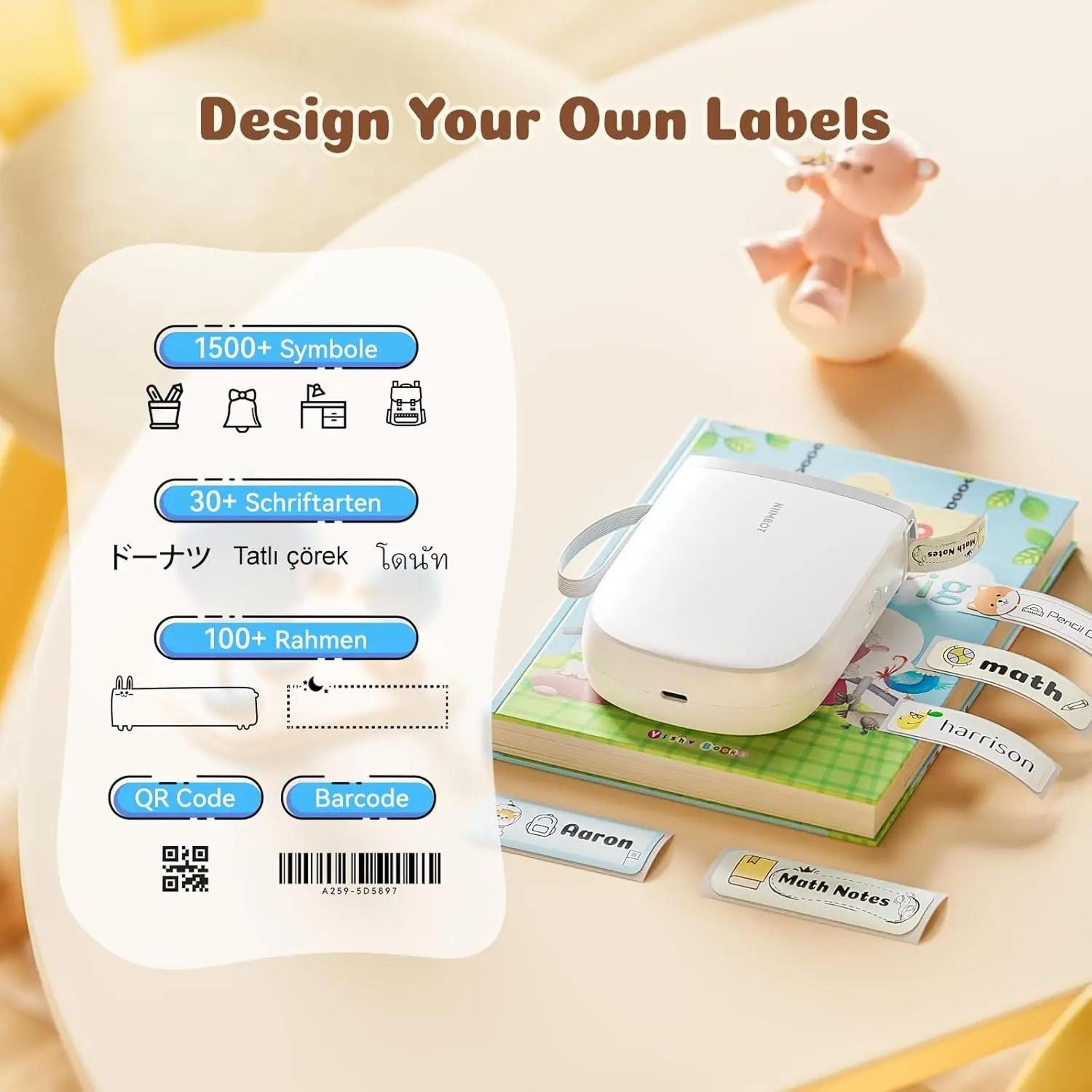 NIIMBOT D110  D11H 300DPI Mini Portable Wireless Thermal Label Printer 3