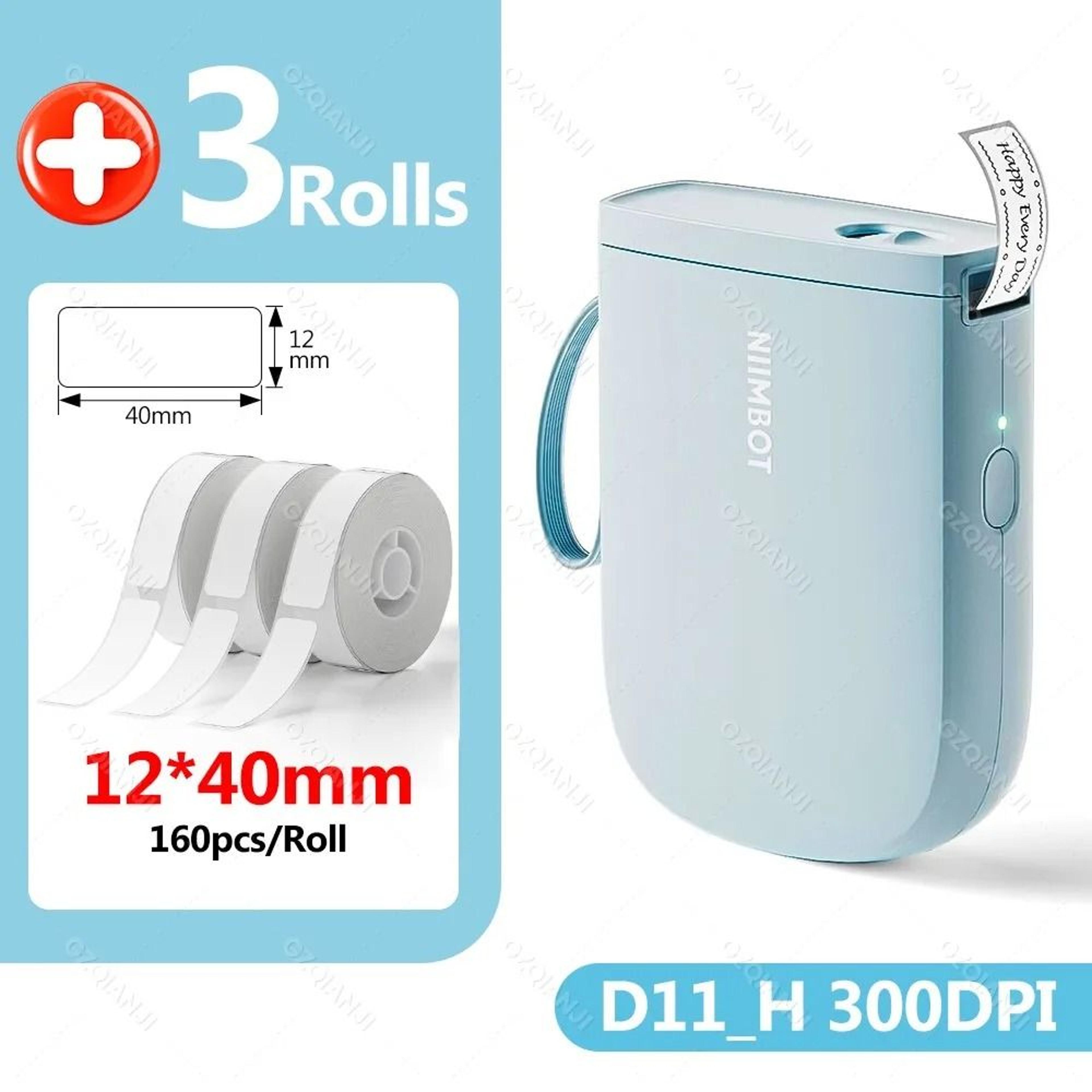 NIIMBOT D110  D11H 300DPI Mini Portable Wireless Thermal Label Printer 8