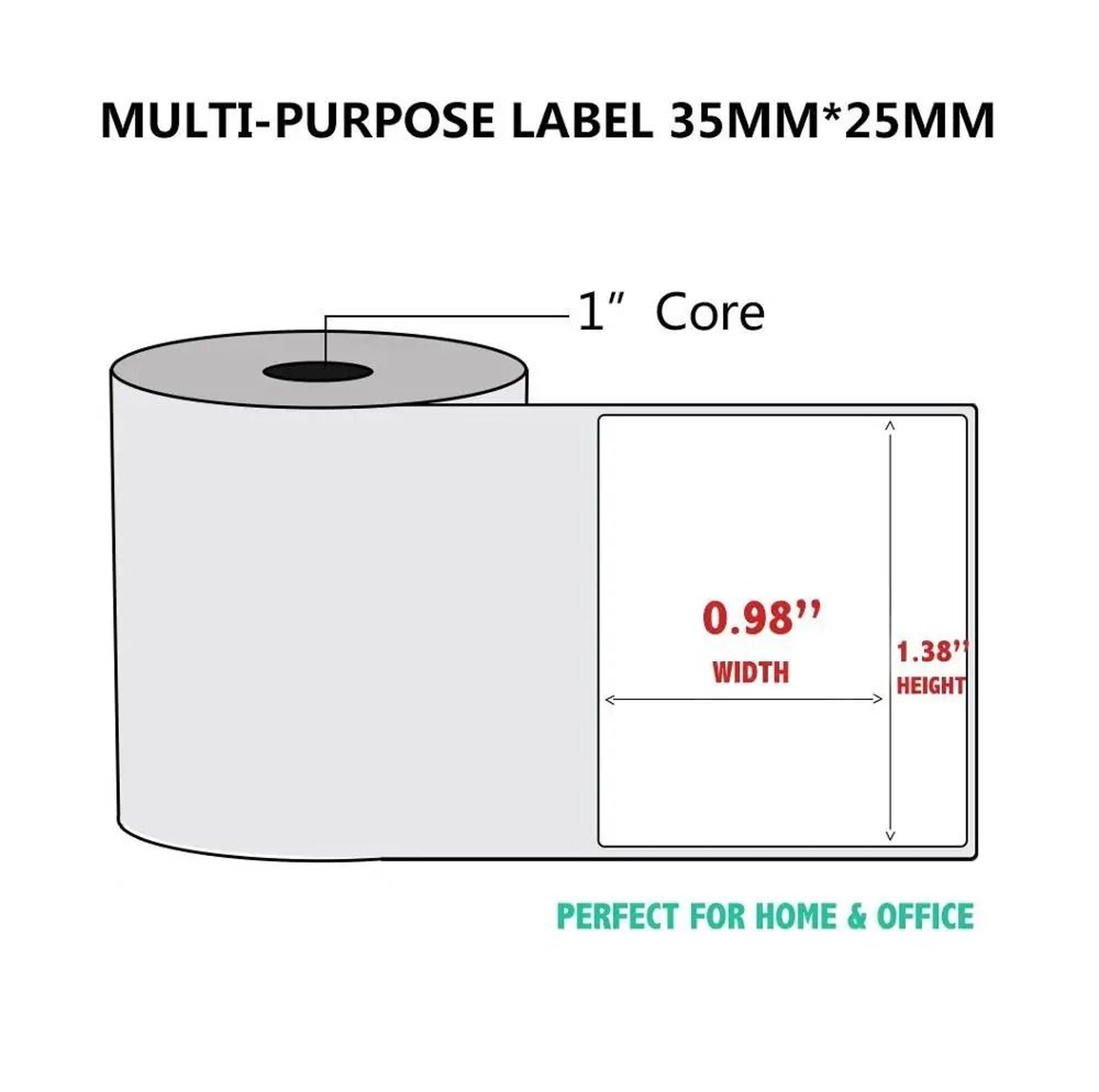 NETUM Thermal Printing Paper Rolls 10 Rolls Pack For NTG5 Barcode Label Printers 11
