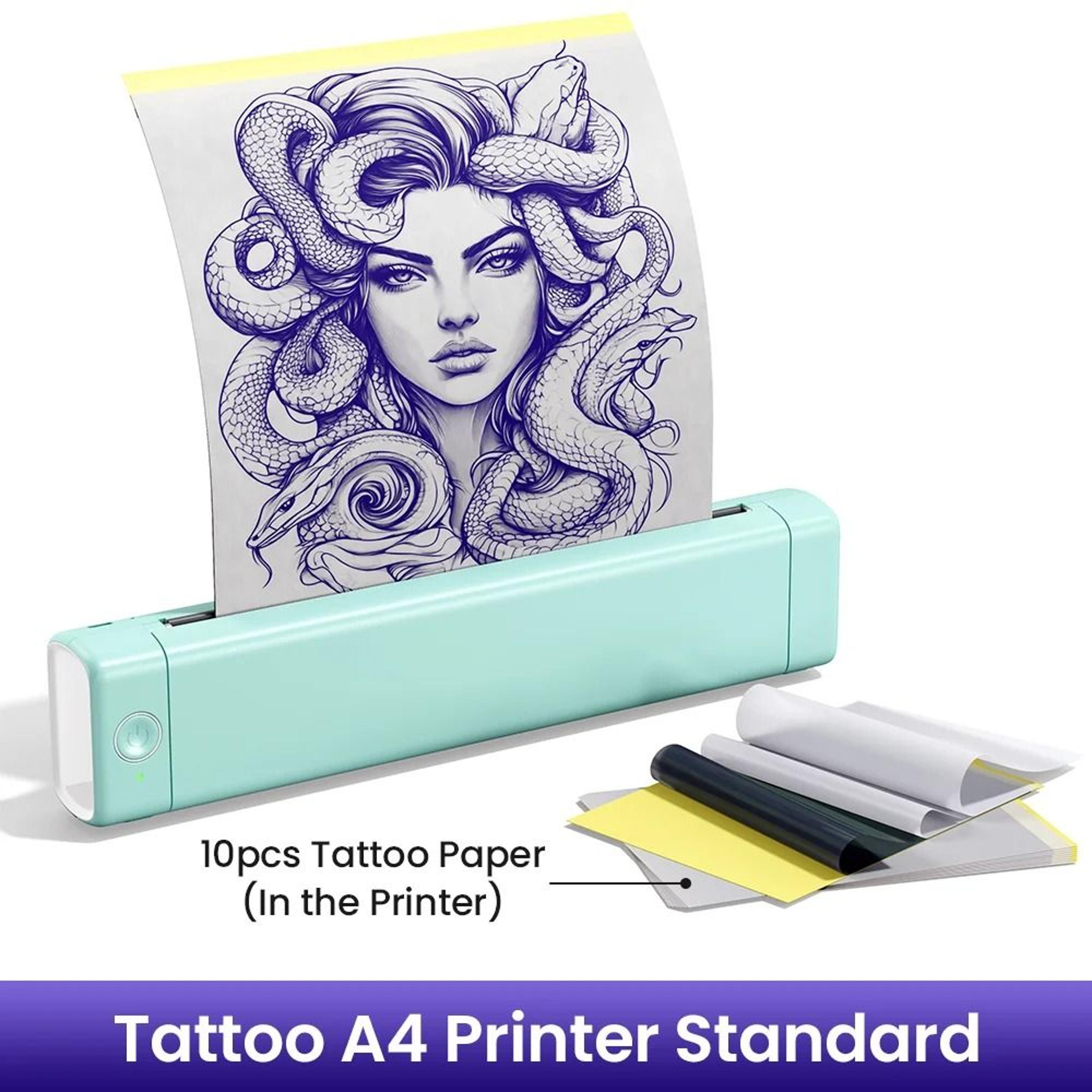 Phomemo M08F Wireless Bluetooth Thermal Tattoo Stencil Printer For Professional Artists  Beginners 10