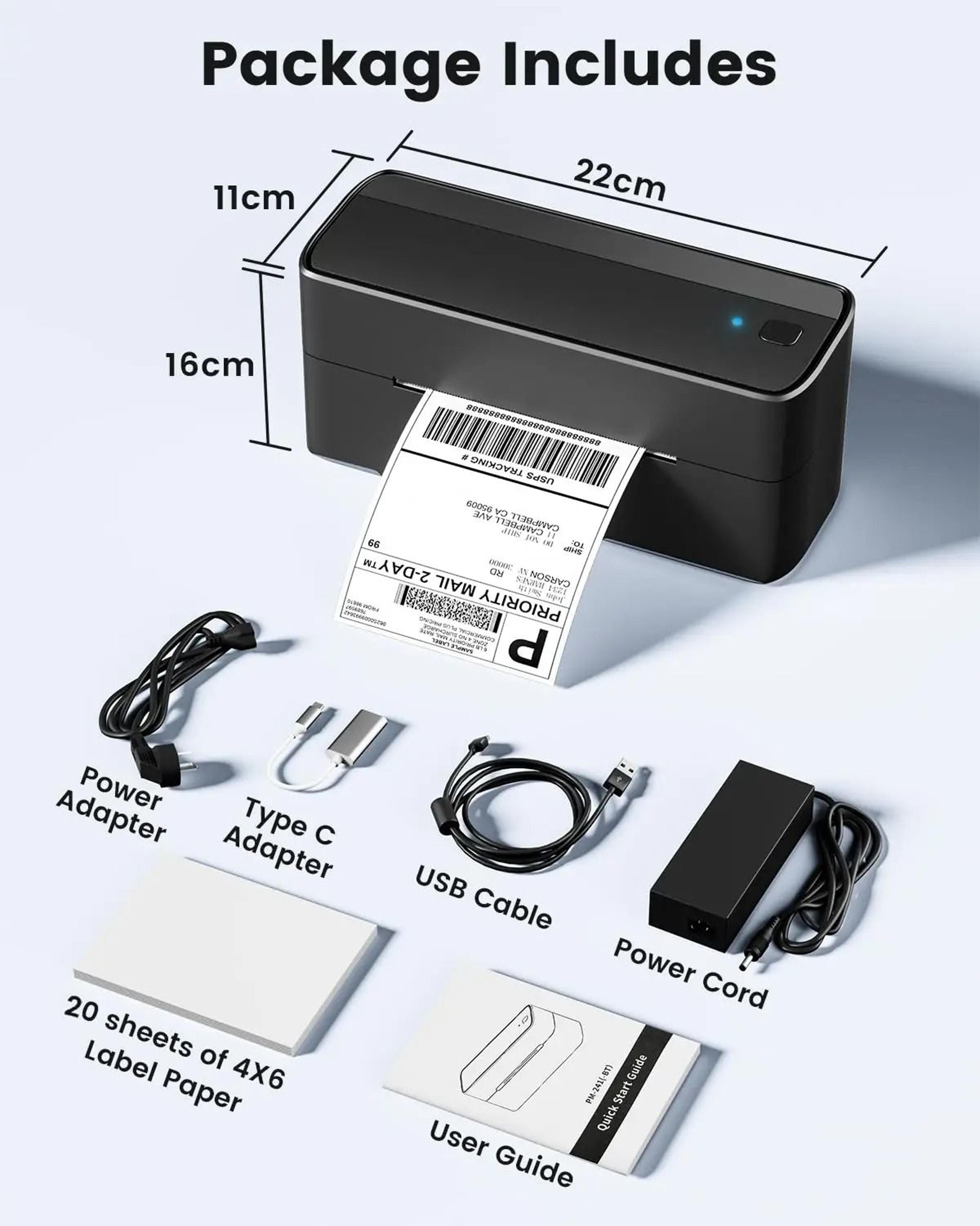 Phomemo 241BT Wireless Bluetooth 4x6 Thermal Shipping Label Printer For Small Business  ECommerce 5