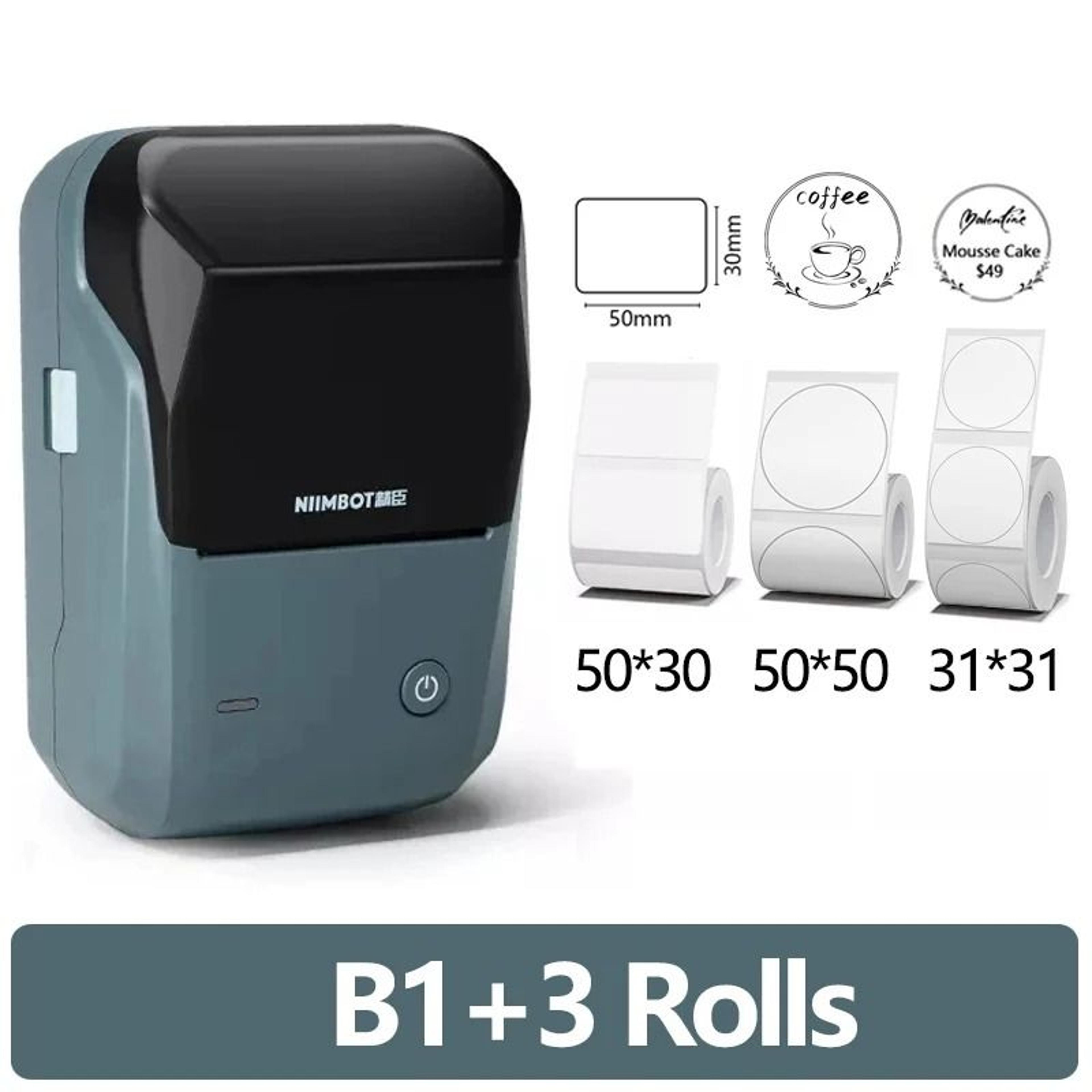 NIIMBOT B1 Portable Wireless Bluetooth Thermal Label Maker  Sticker Printer Set 10