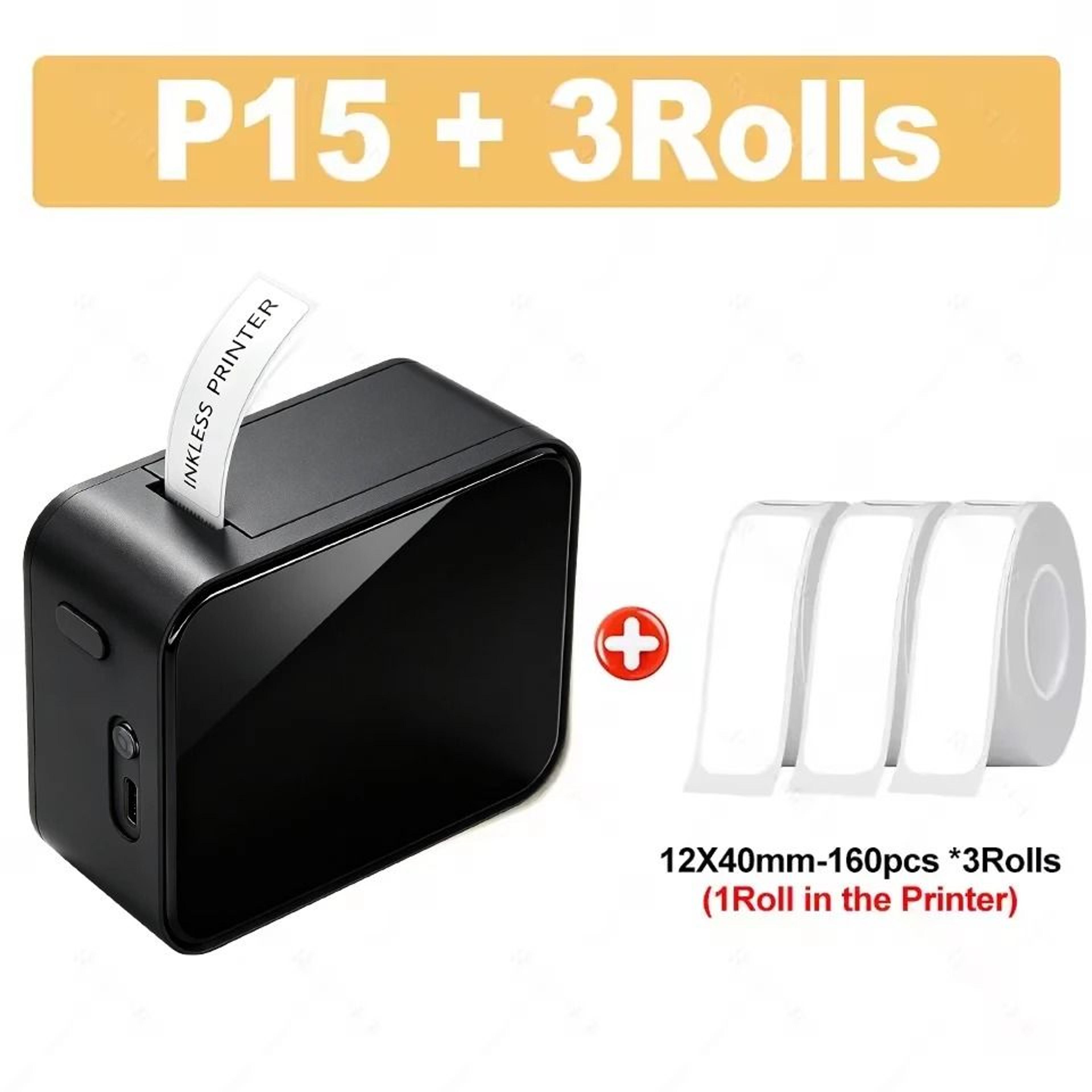 Marklife P15 Portable Wireless Thermal Label Printer  Sticker Maker For Office Kitchen  School 10