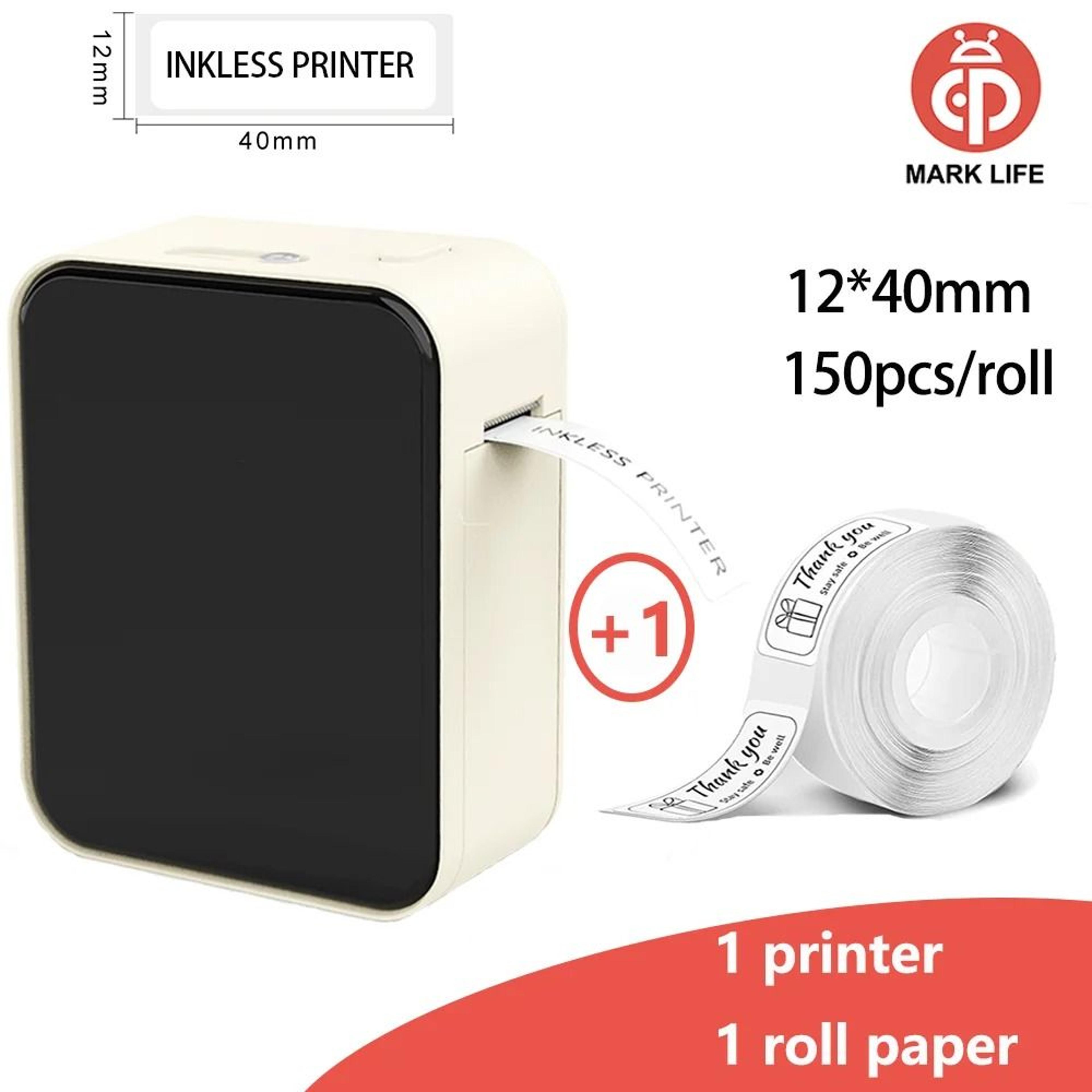Marklife P15 Mini Wireless Bluetooth Thermal Label Printer For Business Kitchen Office  School 10