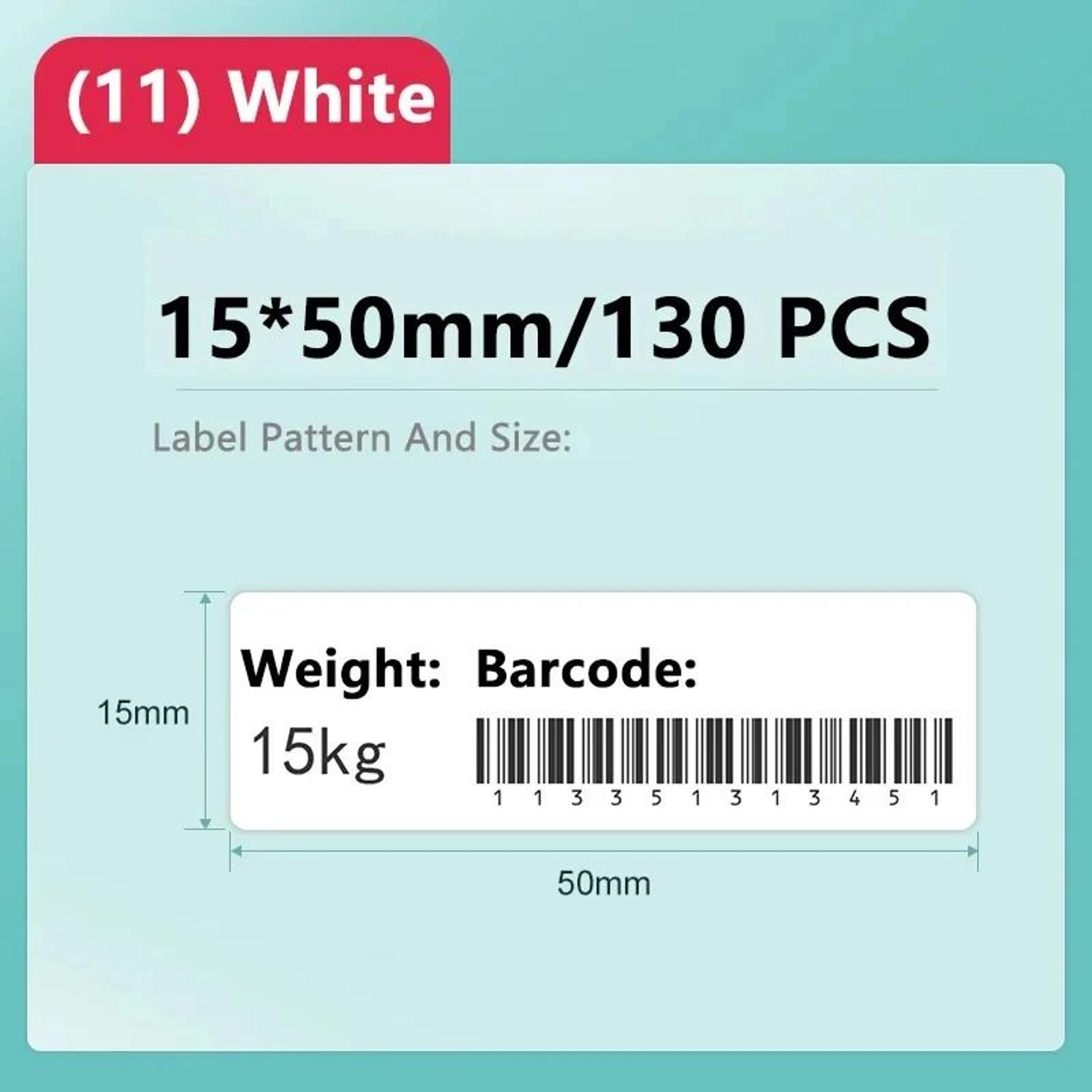 NIIMBOT Official Thermal Label Sticker Rolls Wire Cable White Color  Round Tags For D11 D101  D110  10