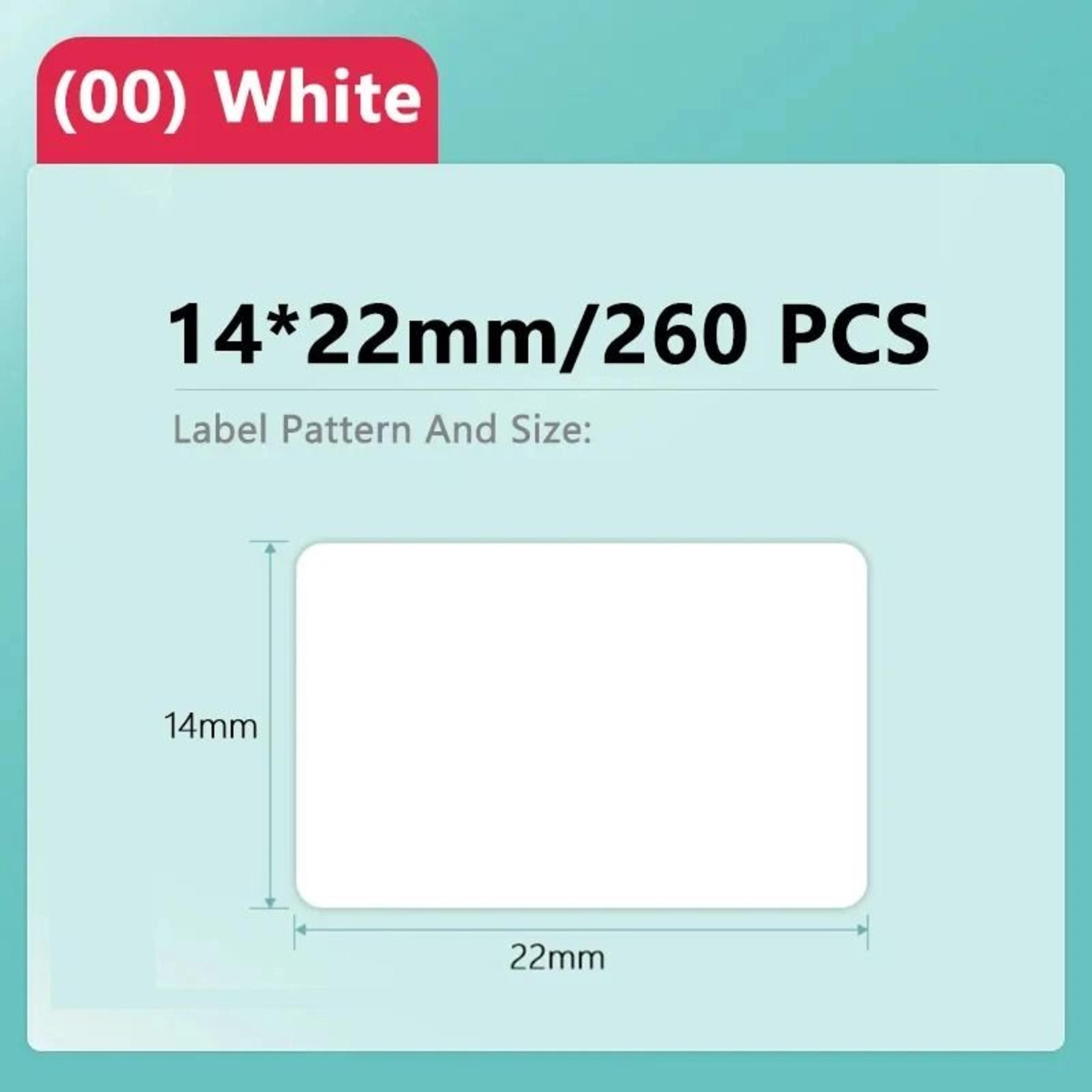 NIIMBOT Official Thermal Label Sticker Rolls Wire Cable White Color  Round Tags For D11 D101  D110  12