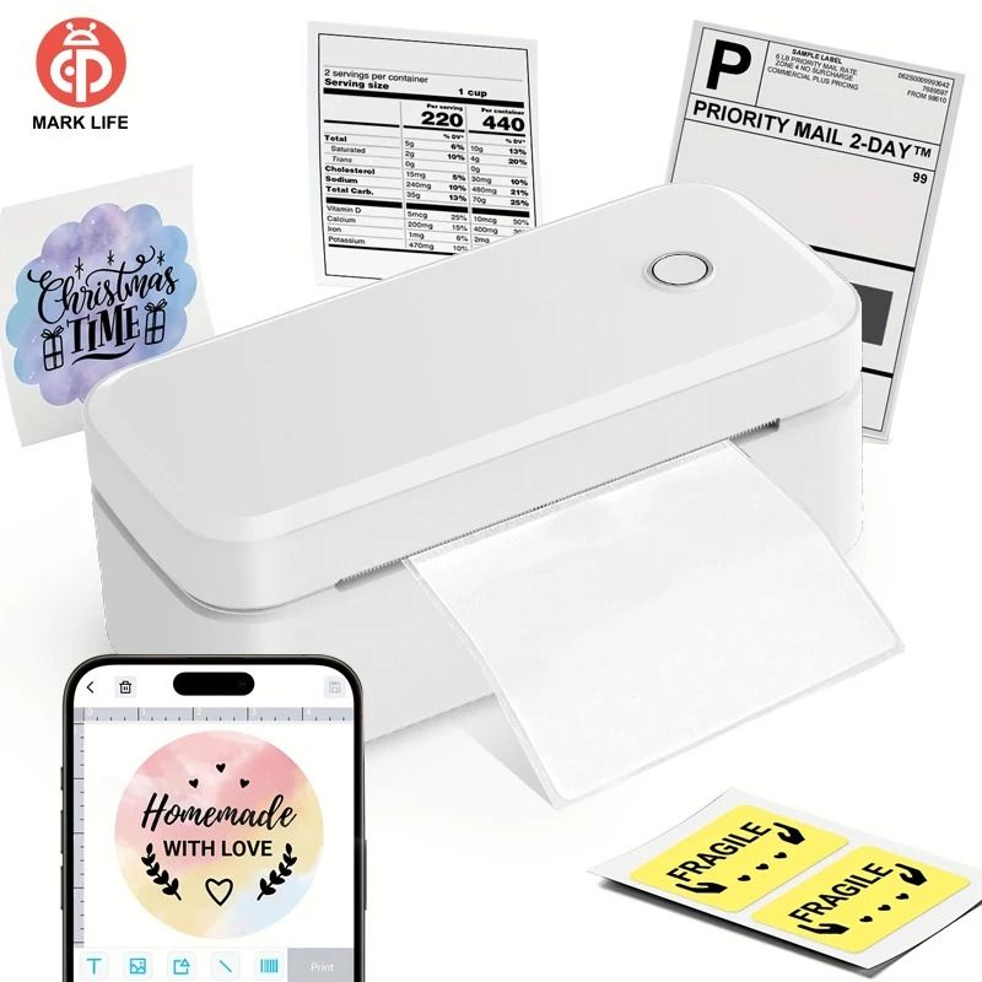 Marklife X4 Wireless Bluetooth 4x6 Thermal Shipping Label Printer For IOS Android  Windows 0